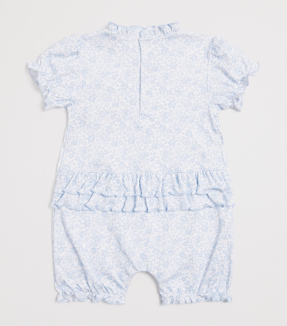 Pima Cotton Country Gardens Playsuit (9 Months) K480LIGHT BLUE Image 2