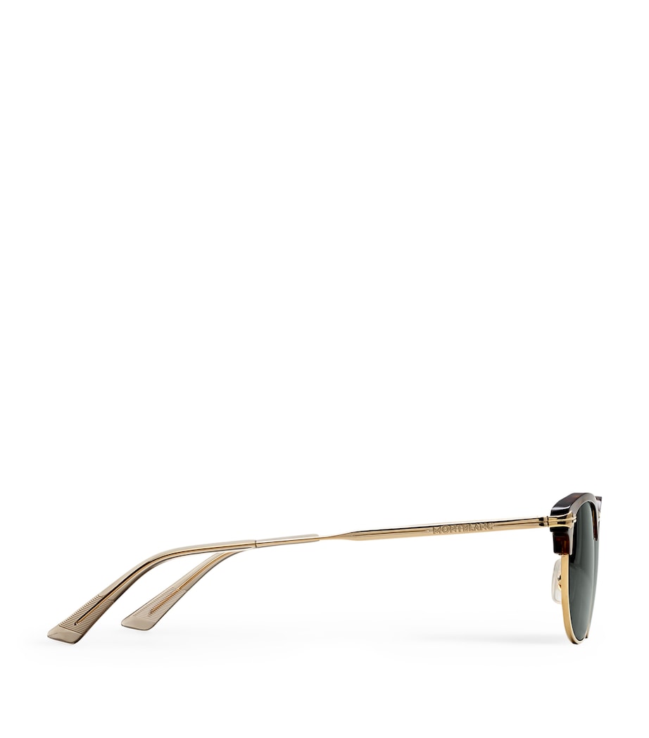 Metal Rectangular Sunglasses GOLD Image 2