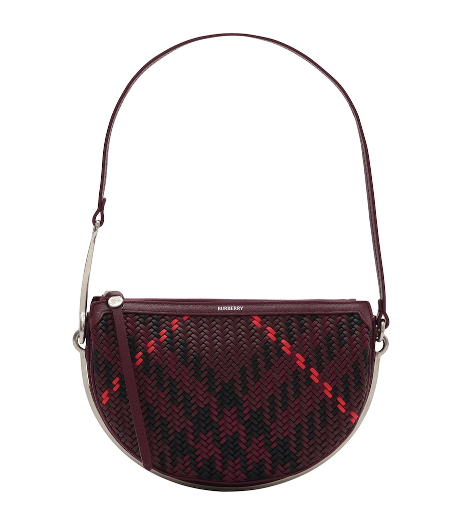 Burberry Small Woven Bridle Saddle Bag Rubus Image 1