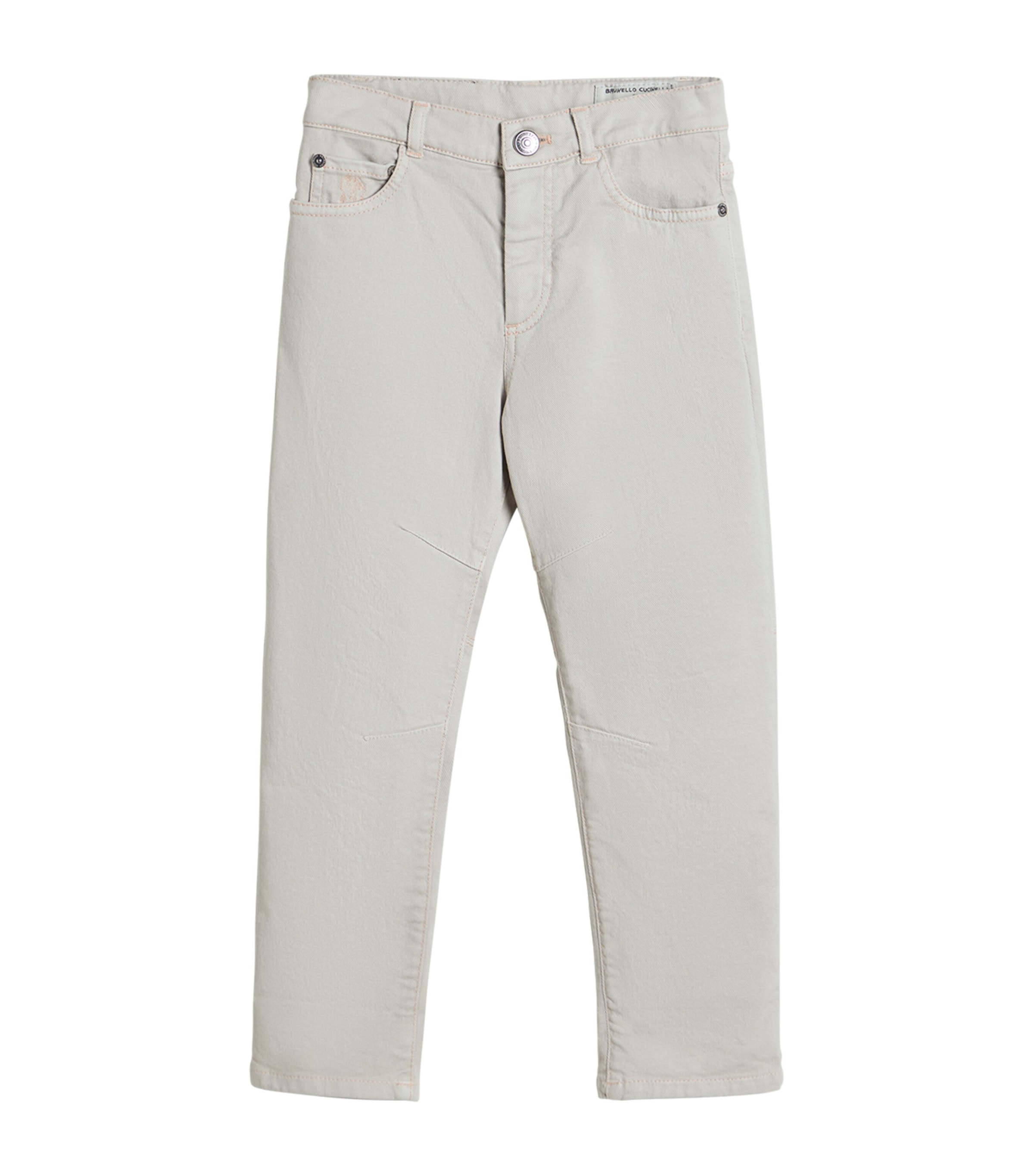 Brunello Cucinelli Kids' Comfort Jeans In Sand