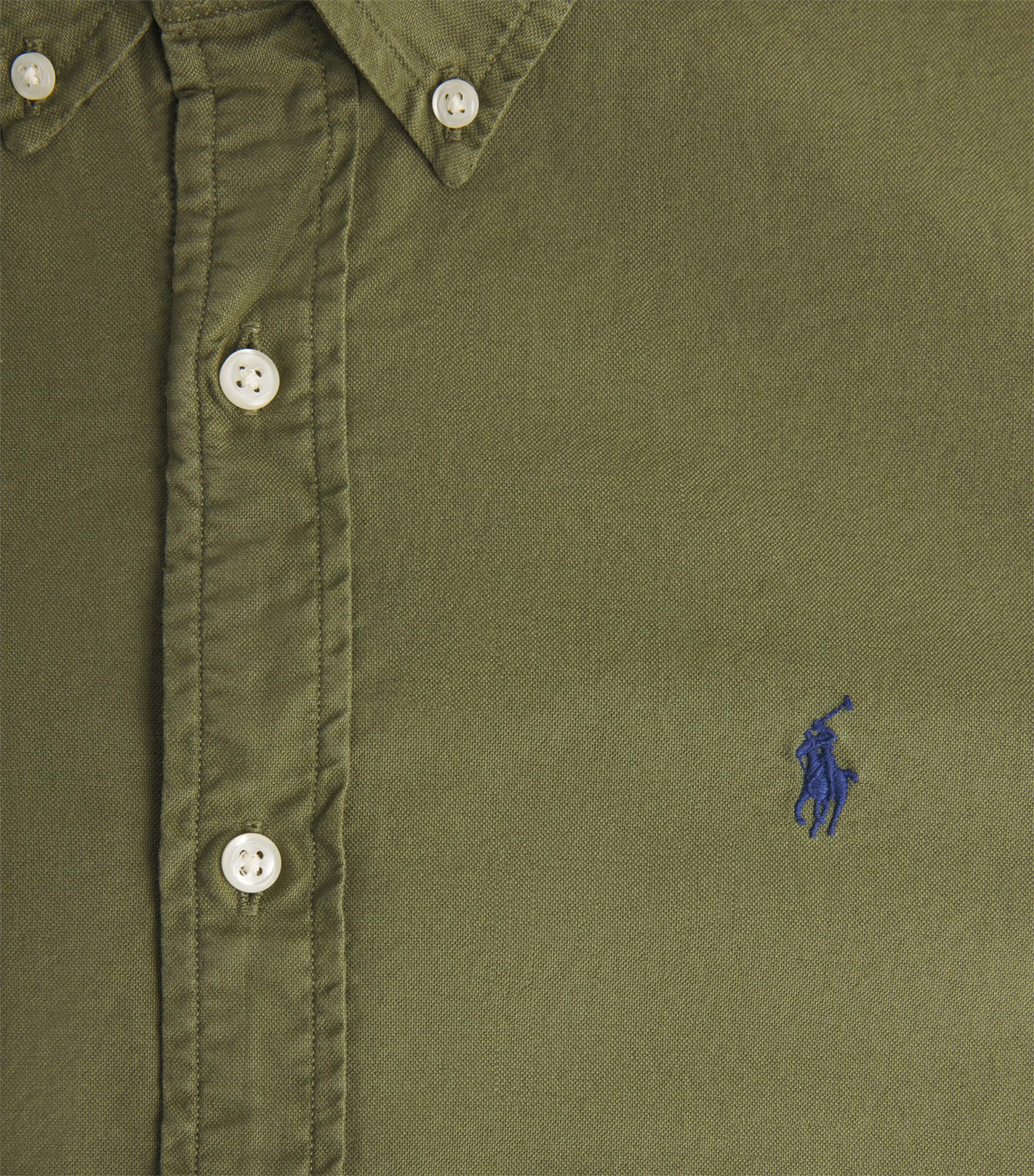 Cotton Custom Fit Oxford Shirt NEW OLIVE Image 5