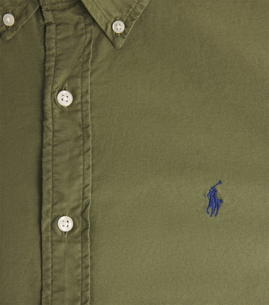 Cotton Custom Fit Oxford Shirt NEW OLIVE Image 5