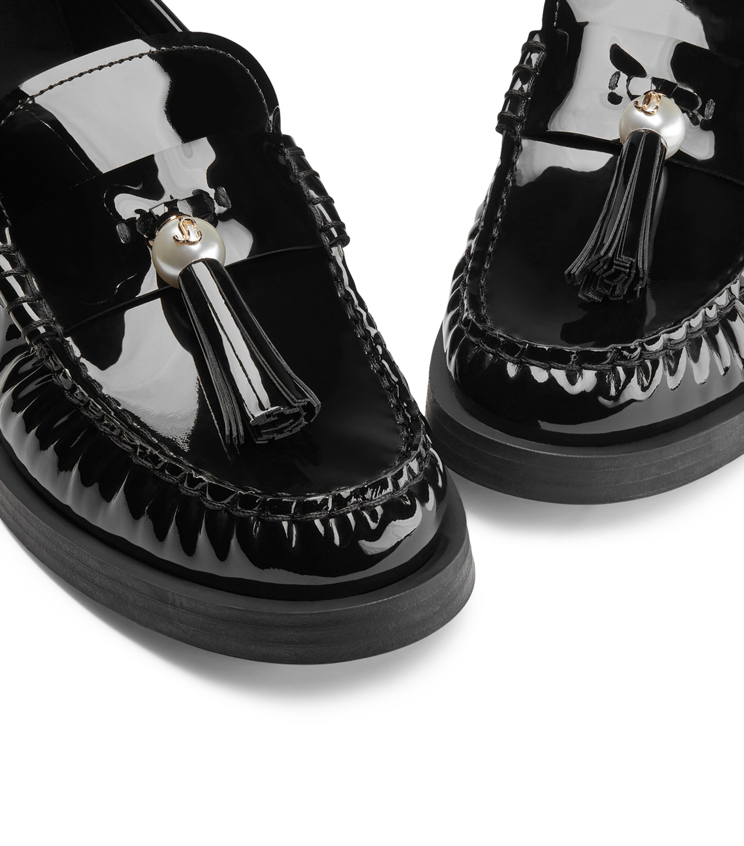 Patent Leather Addie Loafers BLACK Image 5
