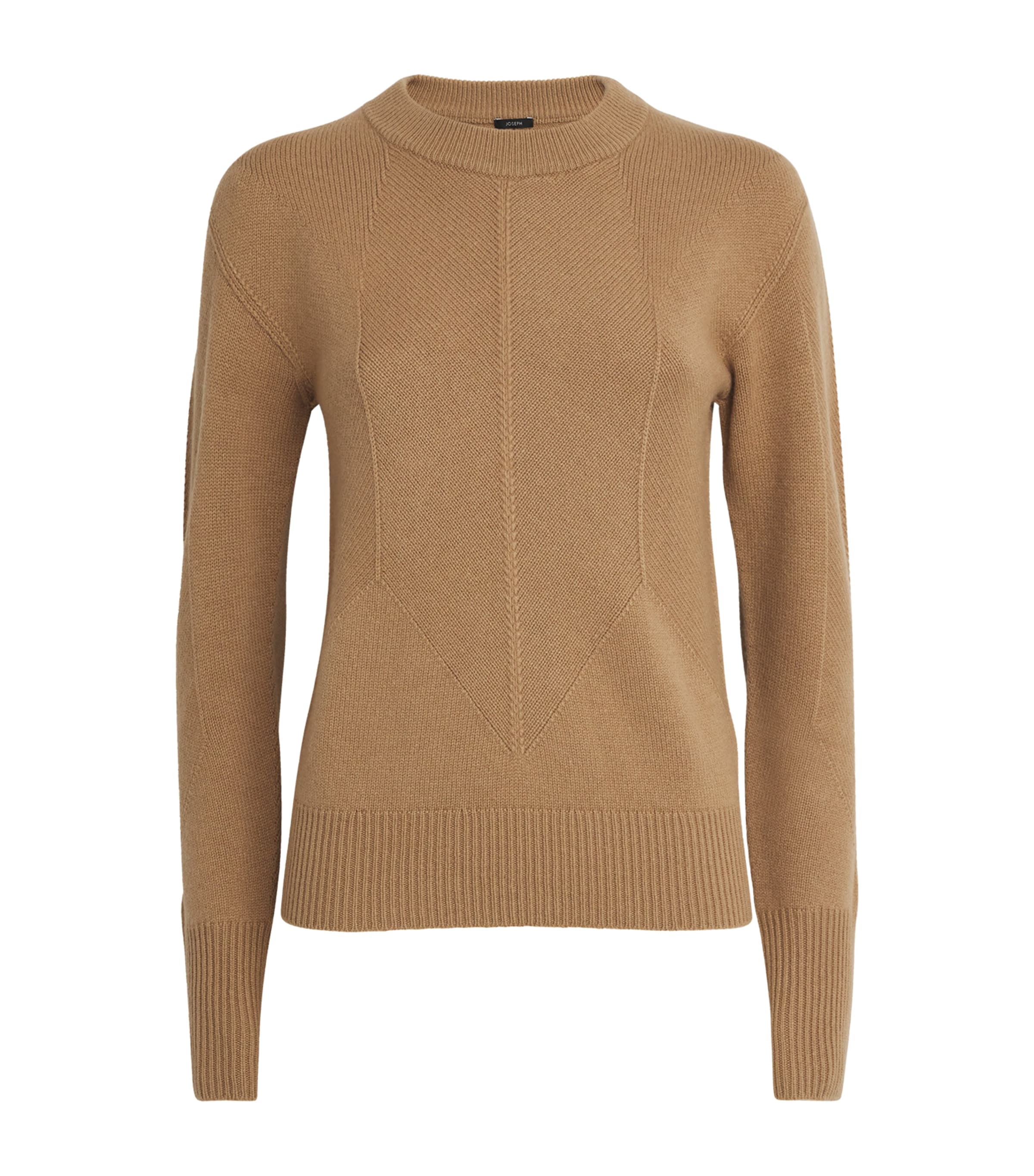 Joseph Merino Wool Round-neck Sweater In Brown