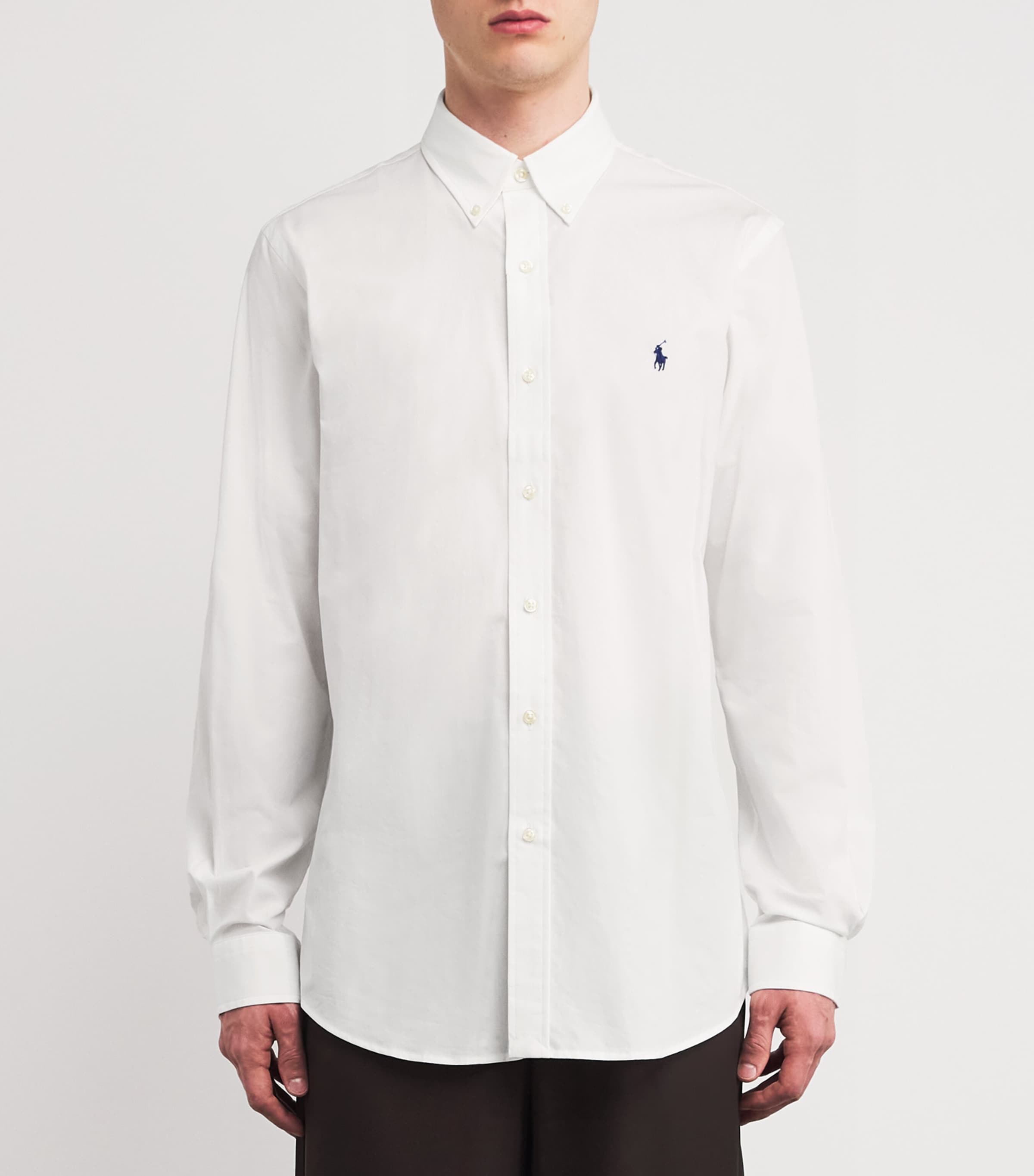 Poplin Custom Fit Shirt WHITE Image 3