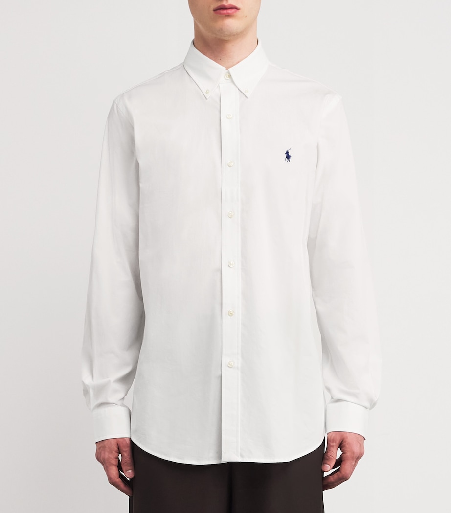 Poplin Custom Fit Shirt WHITE Image 3