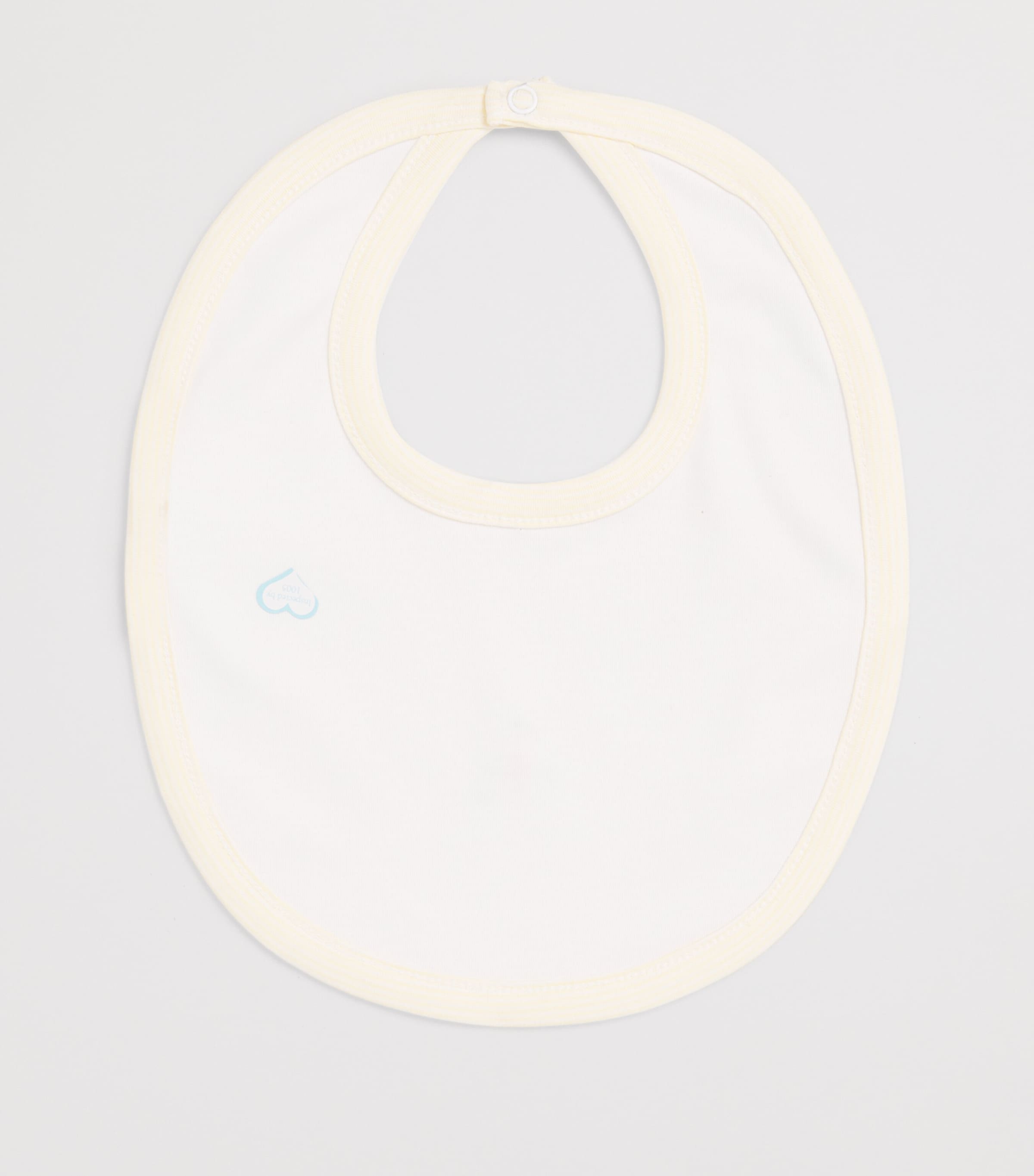 Kissy Kissy Pima Cotton Embroidered Giraffe Bib Yellow Image 2