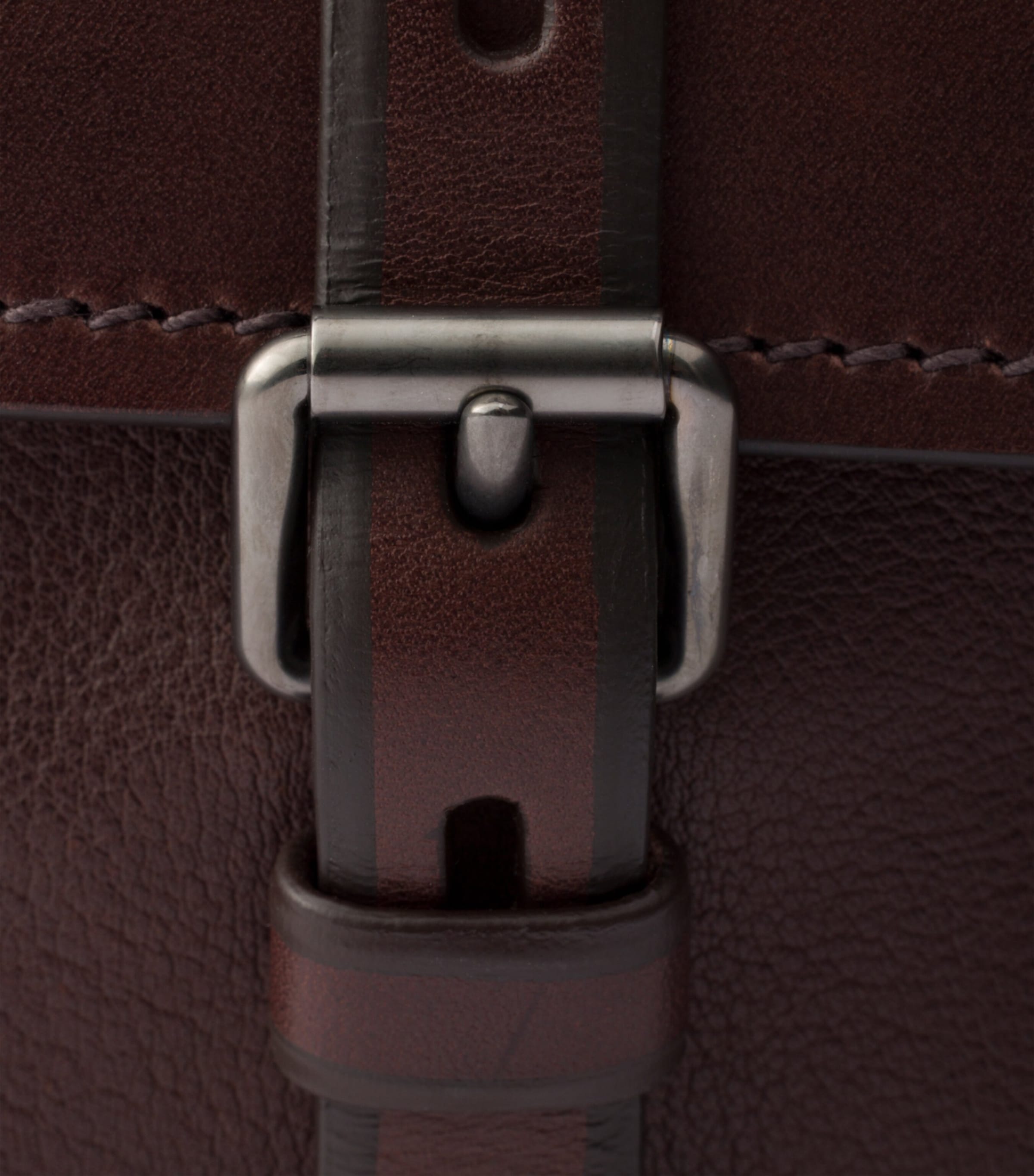 Prada Medium Buffalo Leather Route Tote Bag Brown Image 6