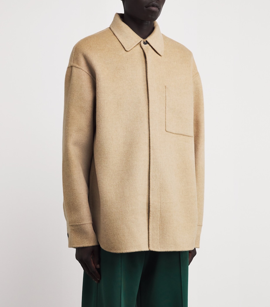 Oversized Wool Shirt Jacket CLAY MELANGE Image 3