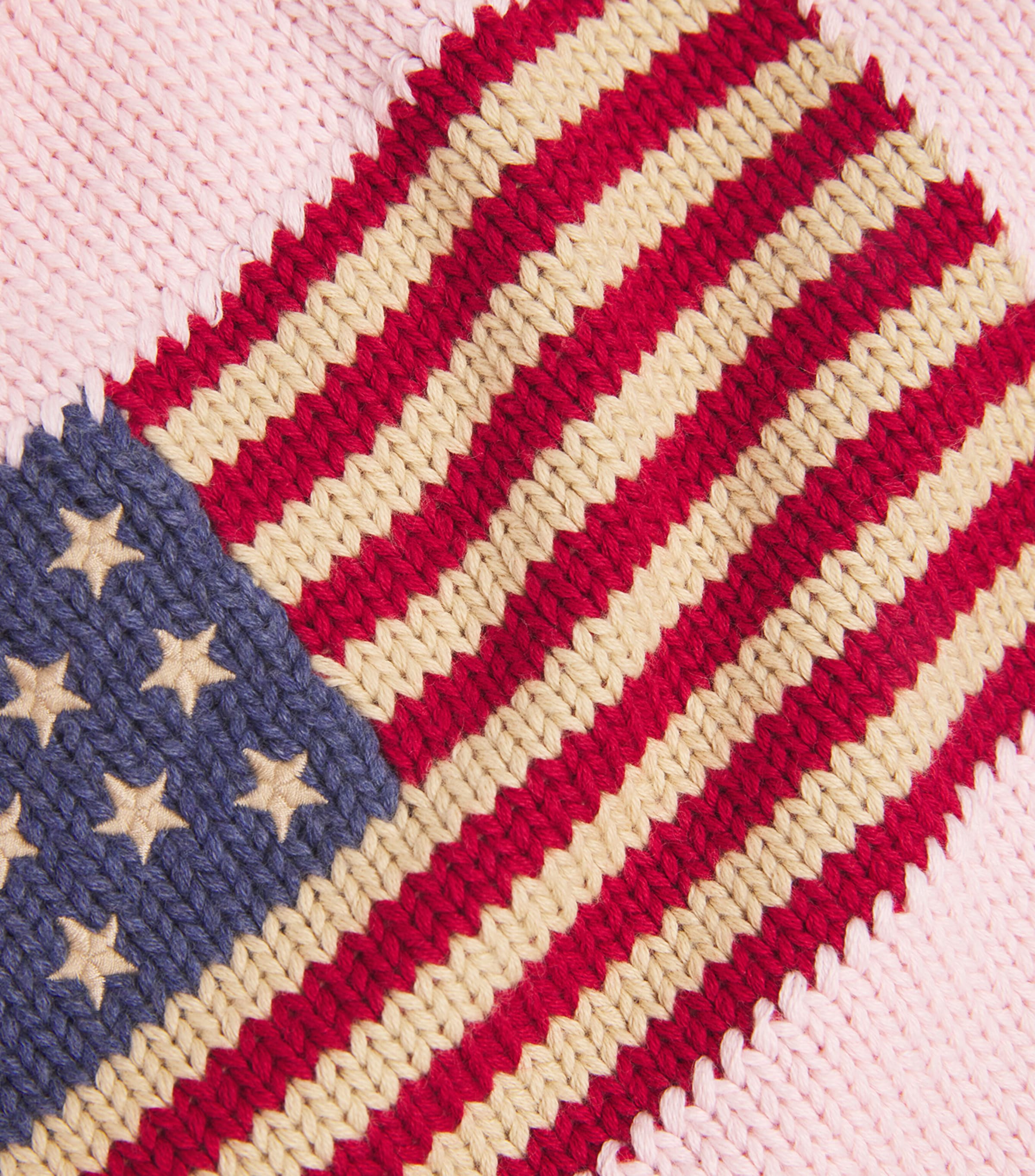 Cotton Flag-Intarsia Sweater (7-14 Years) ACACIA PINK Image 3