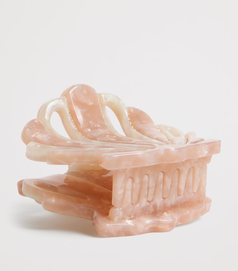 Acetate Shell Clasp Hair Clip BLUSH/IVORYBLIVO Image 3