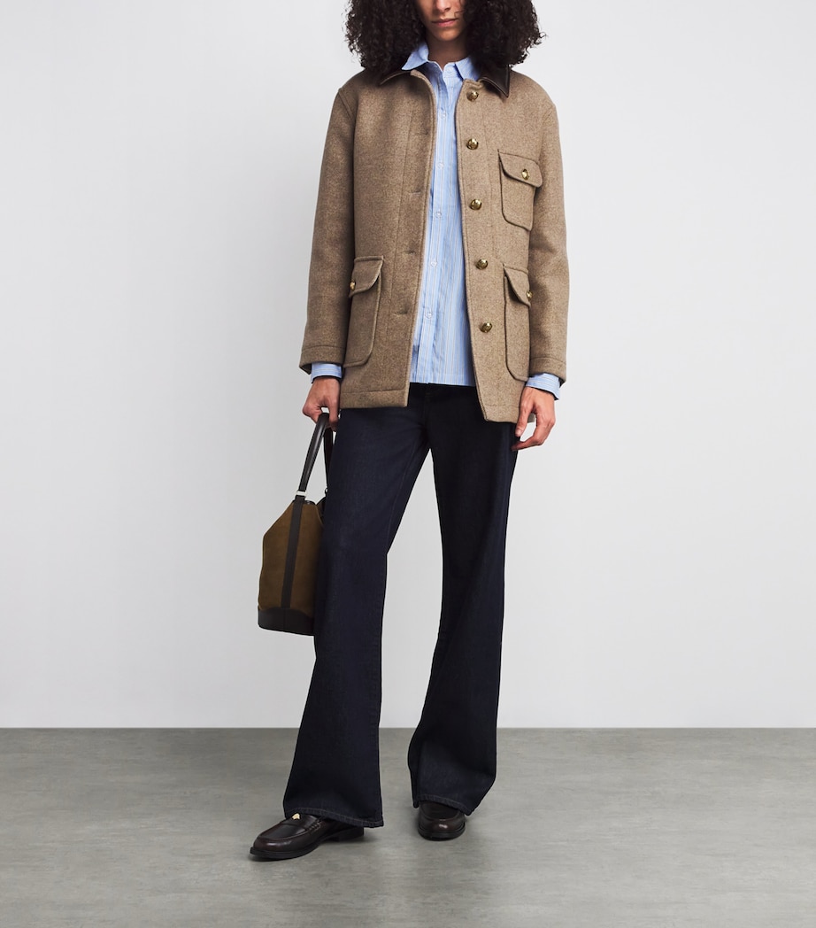 Wool-Blend Collared Coat CARAMEL Image 2