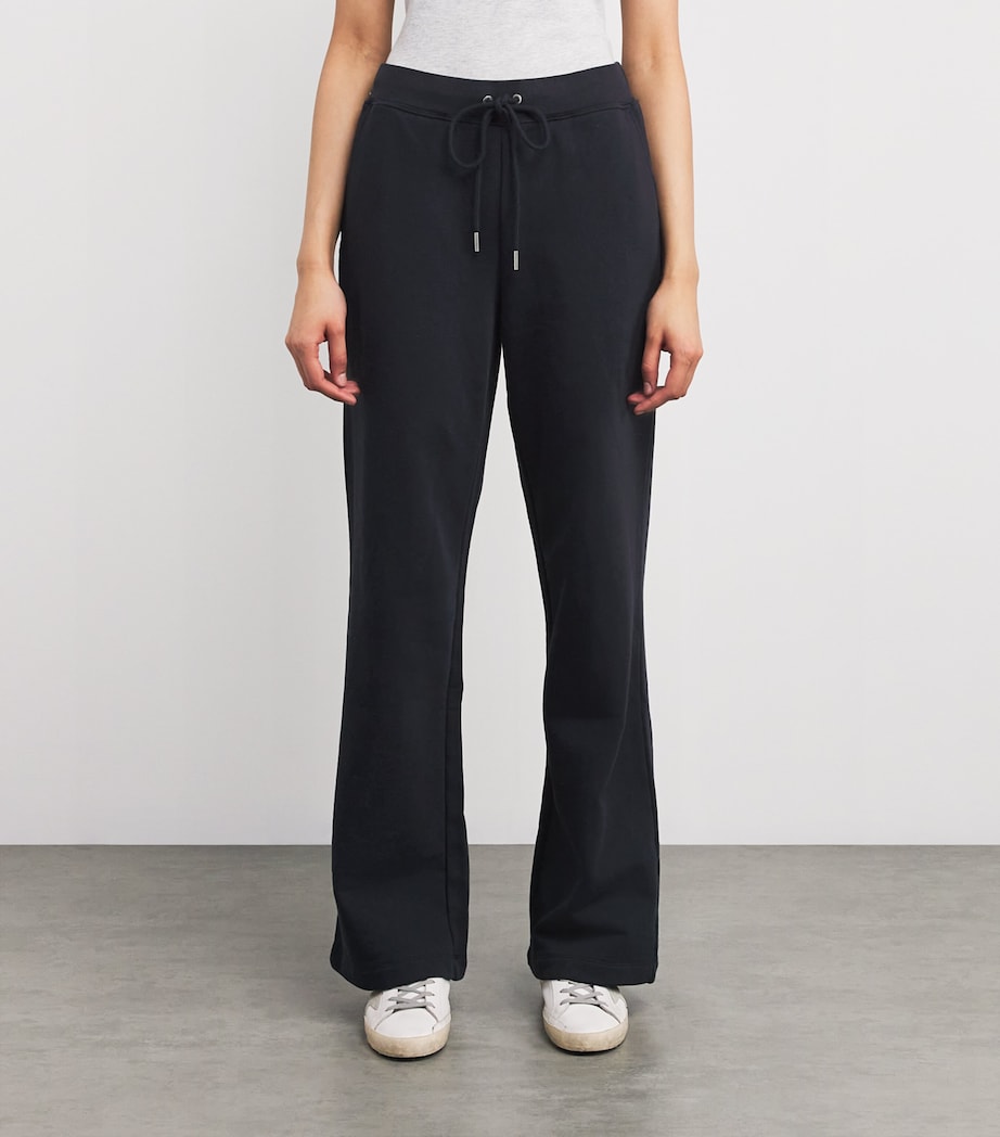 Cotton-Blend Straight Sweatpants DARK NAVY Image 3