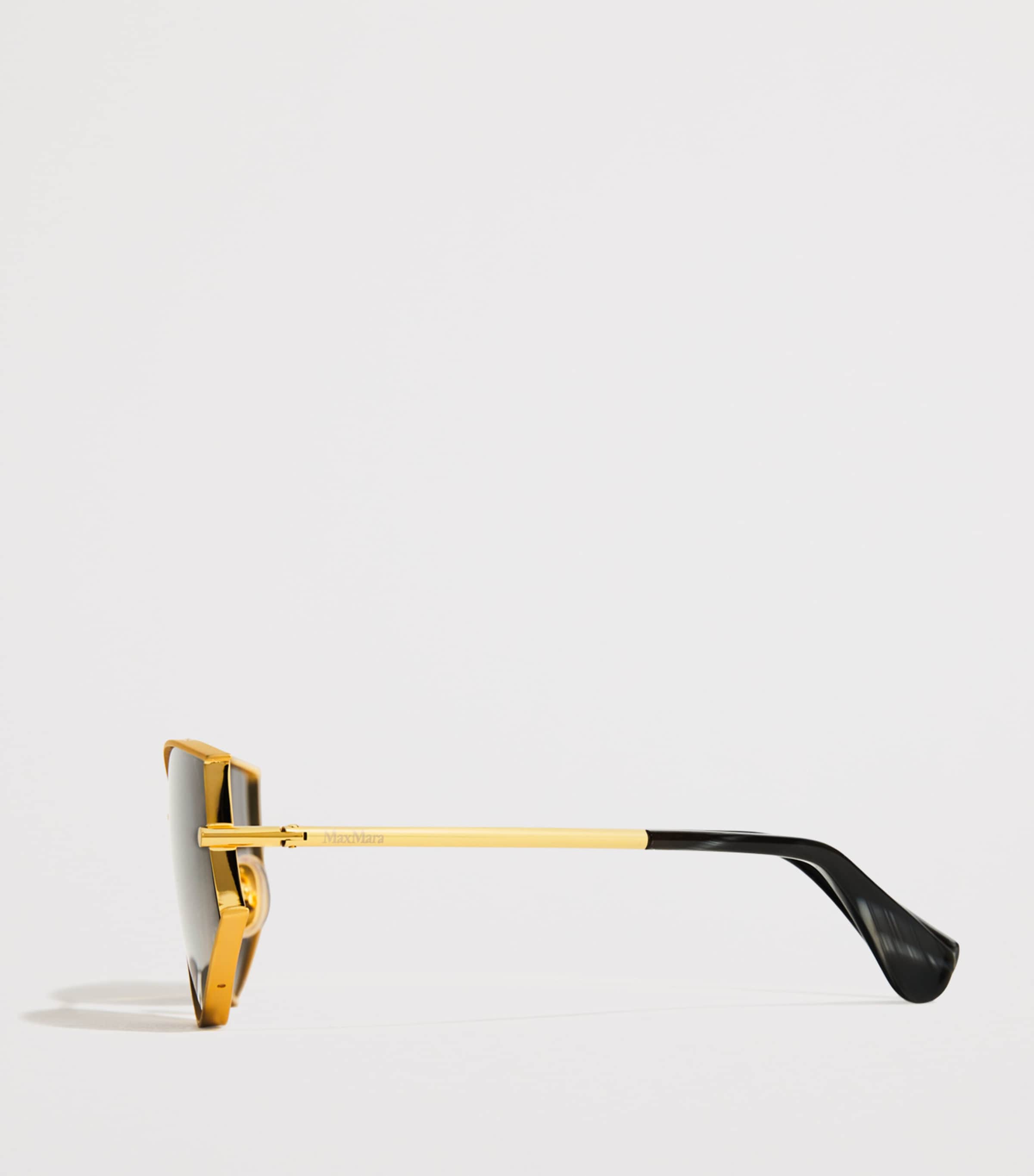 Metal Cat-Eye Sunglasses BLACK Image 5