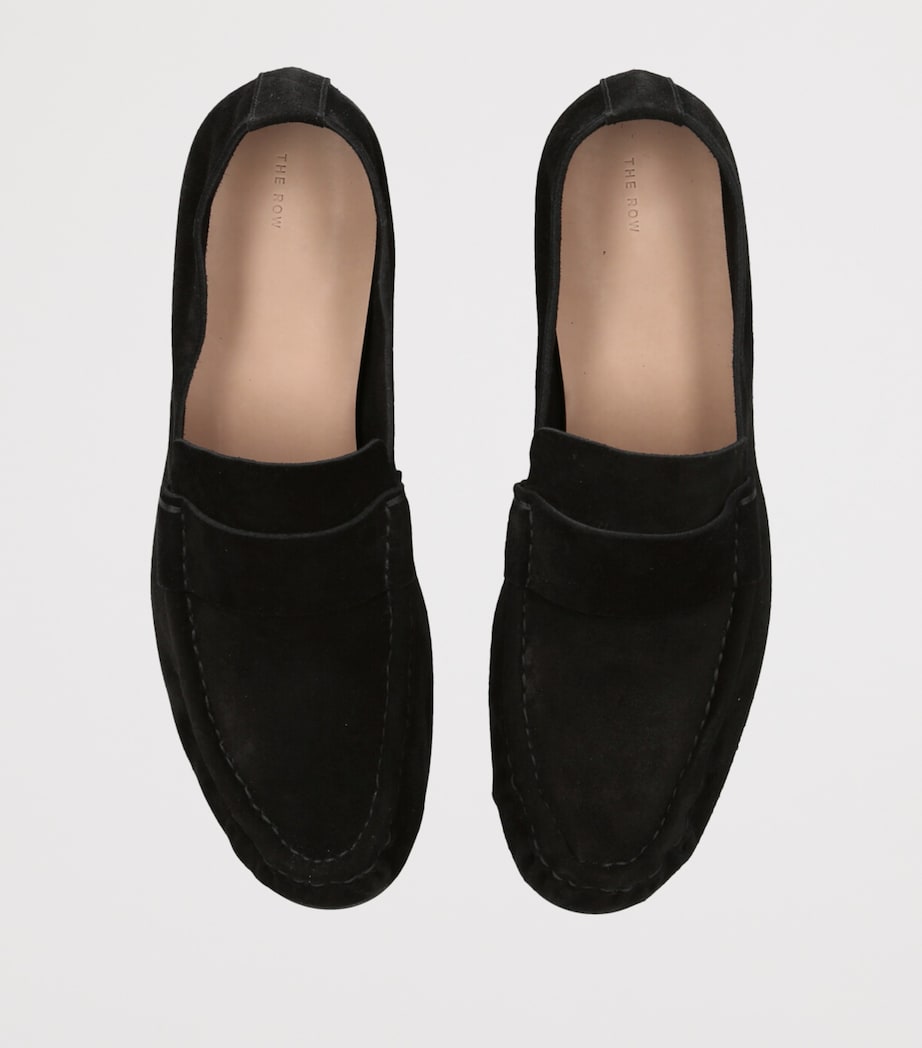 Soft Suede Loafers BLACK Image 4