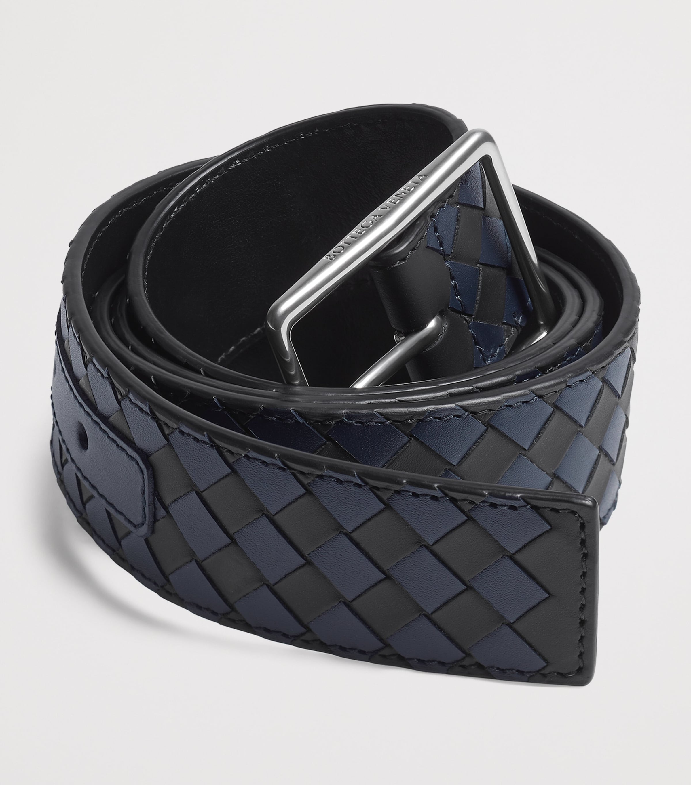 Bottega Veneta Leather Intrecciato Piccolo Belt Image 3