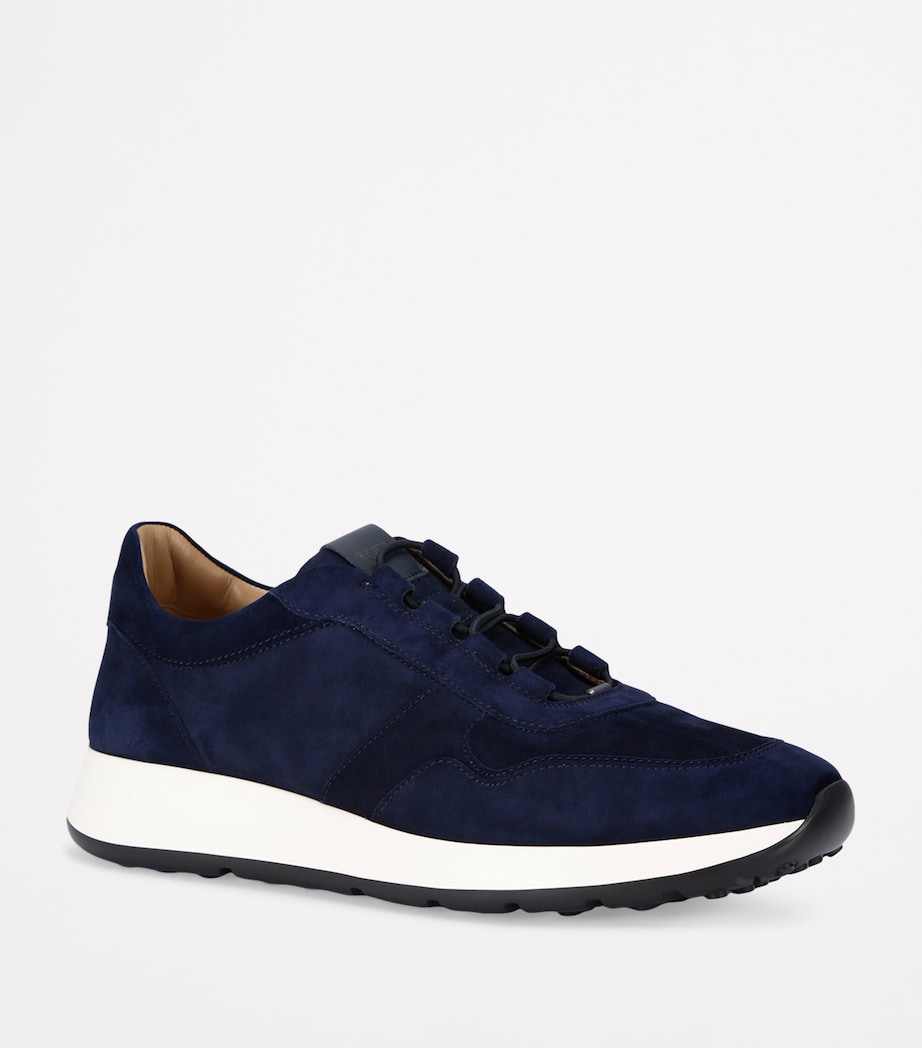 Suede Low-Top Sneakers NAVY Image 3
