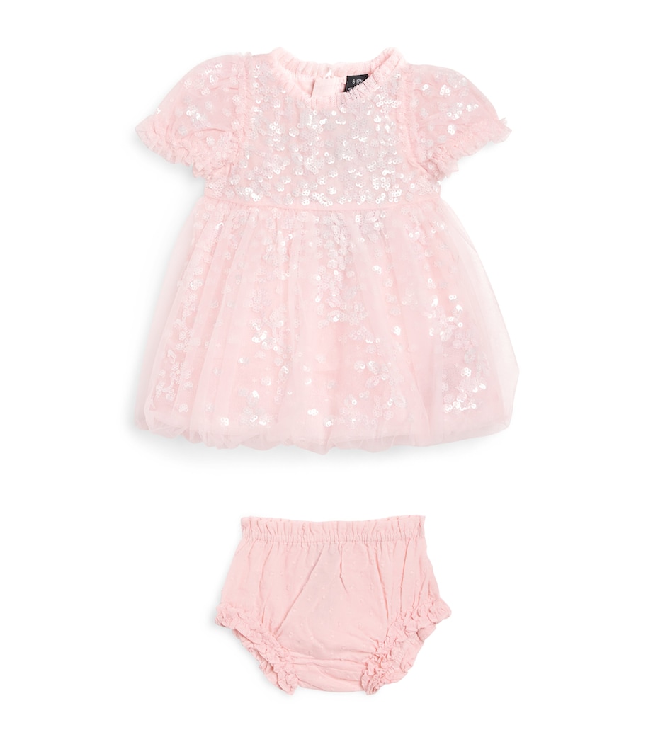 Tulle Confetti Dress (3-24 Months) PNC PEONY PINK/CREAM Image 1