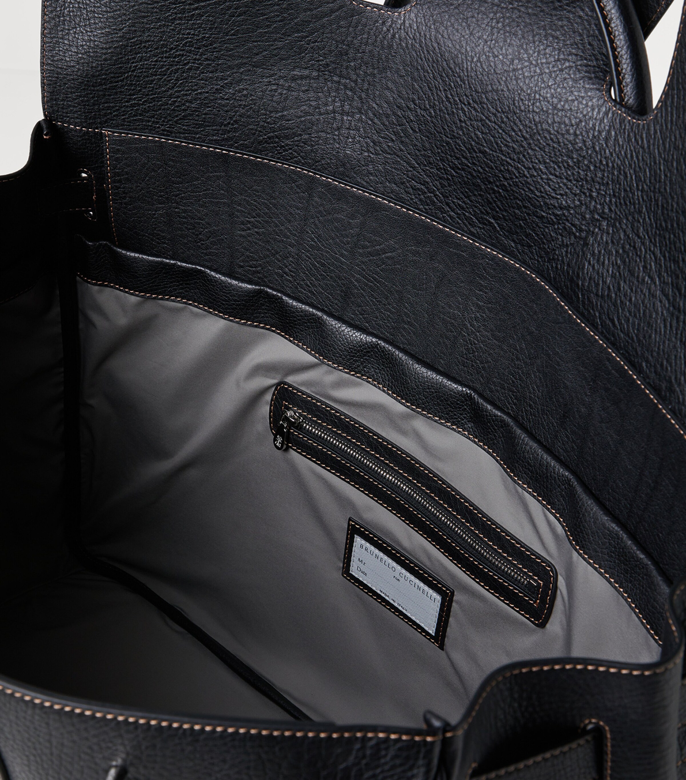 Grained Calfskin Top-Handle Holdall C101 Image 4