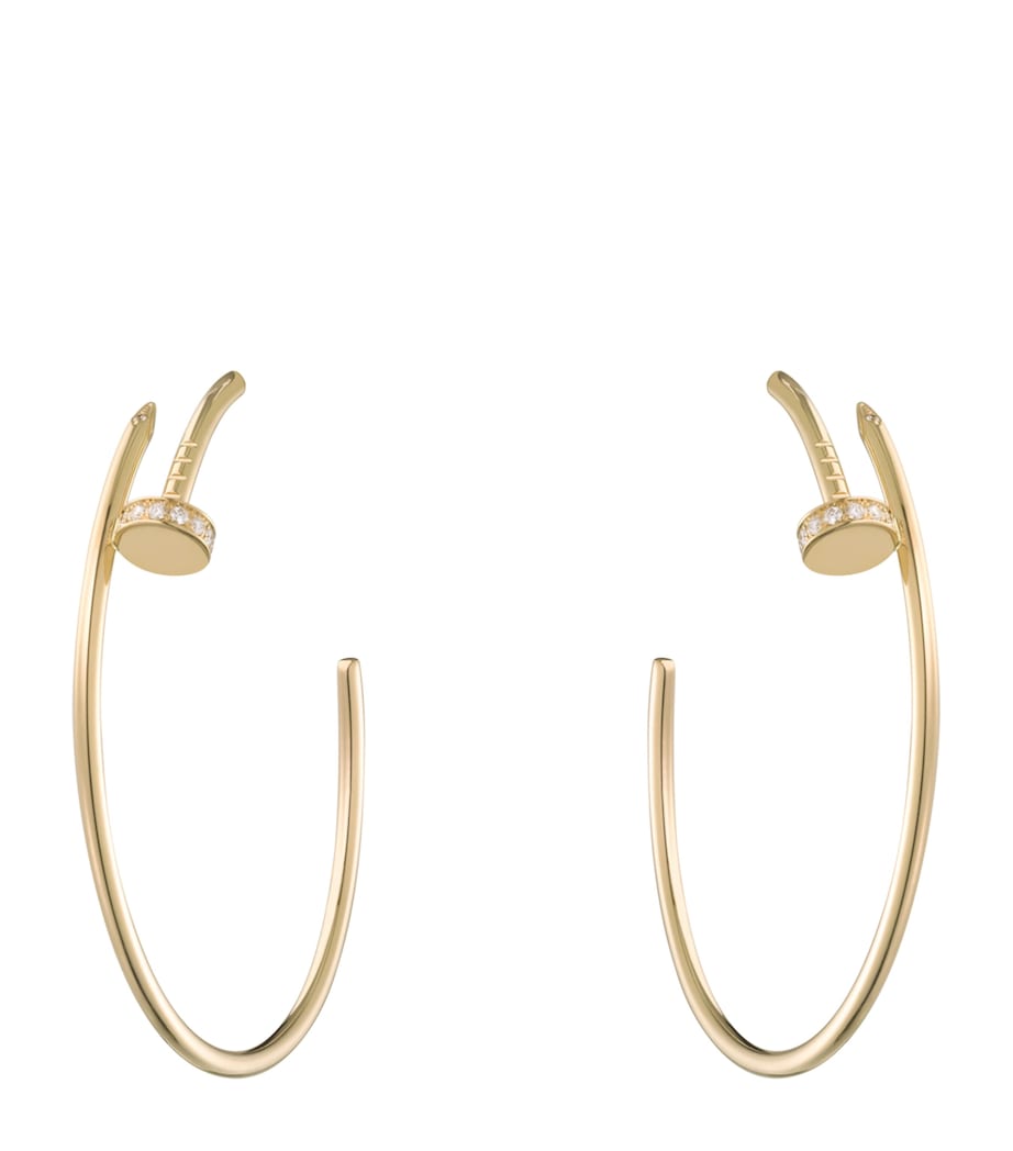 Cartier Yellow Gold and Diamond Juste un Clou Earrings Yellow Gold Image 1