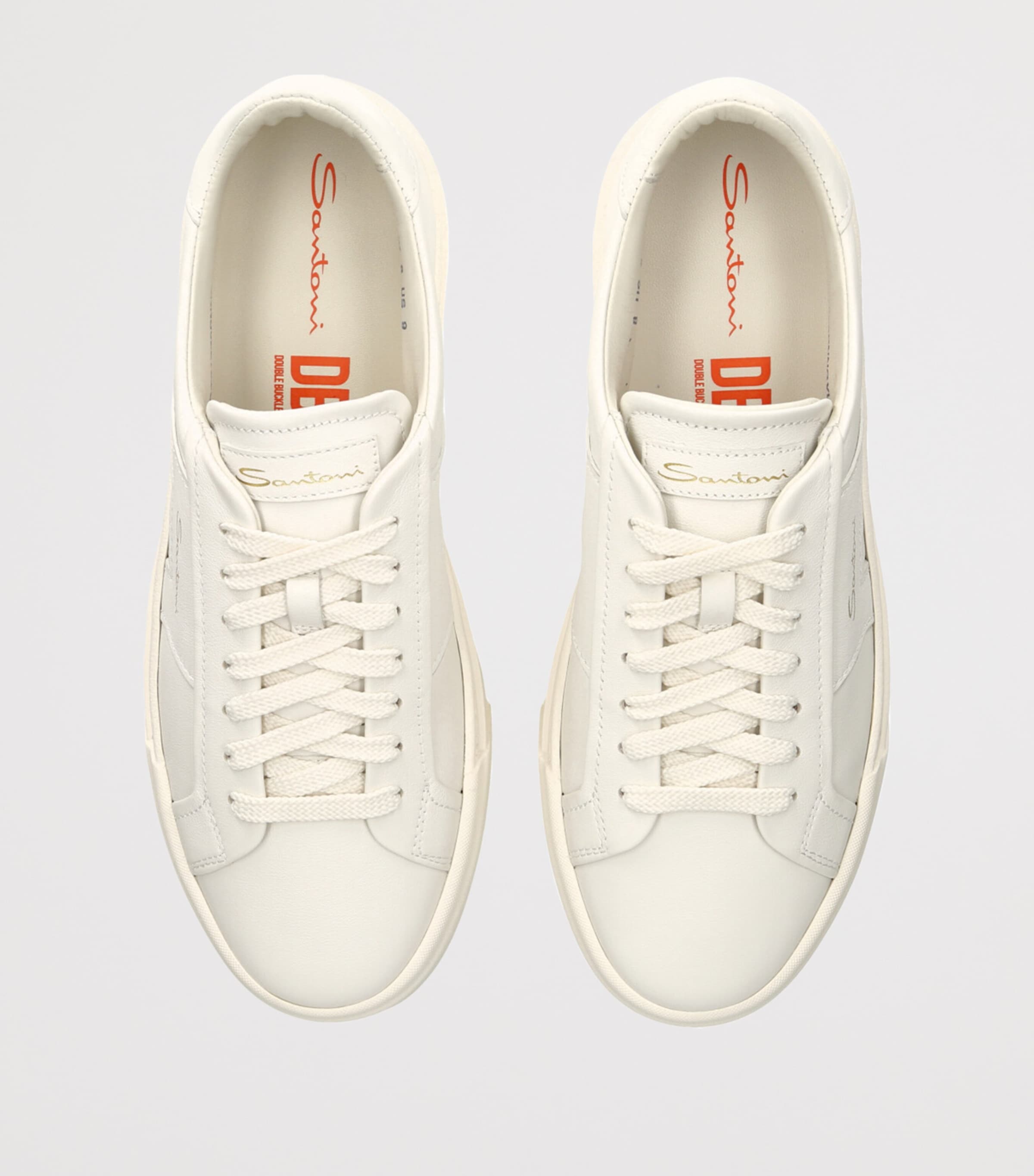 Santoni Leather DBS Sneakers | Harrods US