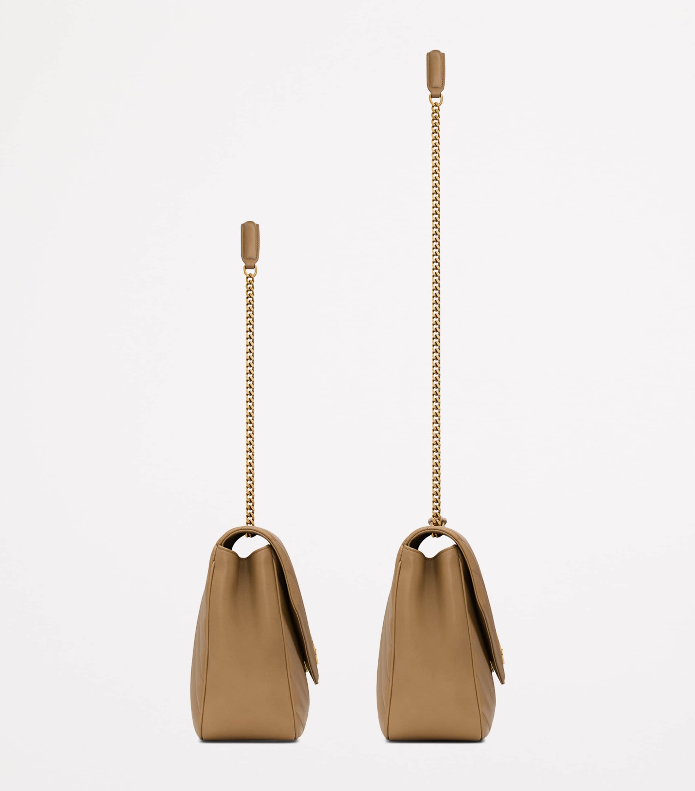 Saint Laurent Large Leather Loulou Shoulder Bag | Harrods US