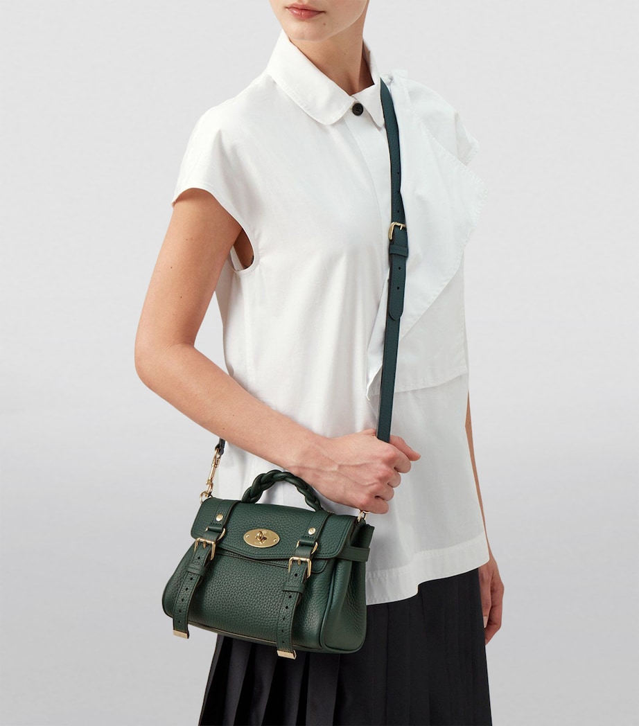Mini Leather Alexa Cross-Body Bag MULBERRY GREEN Image 2