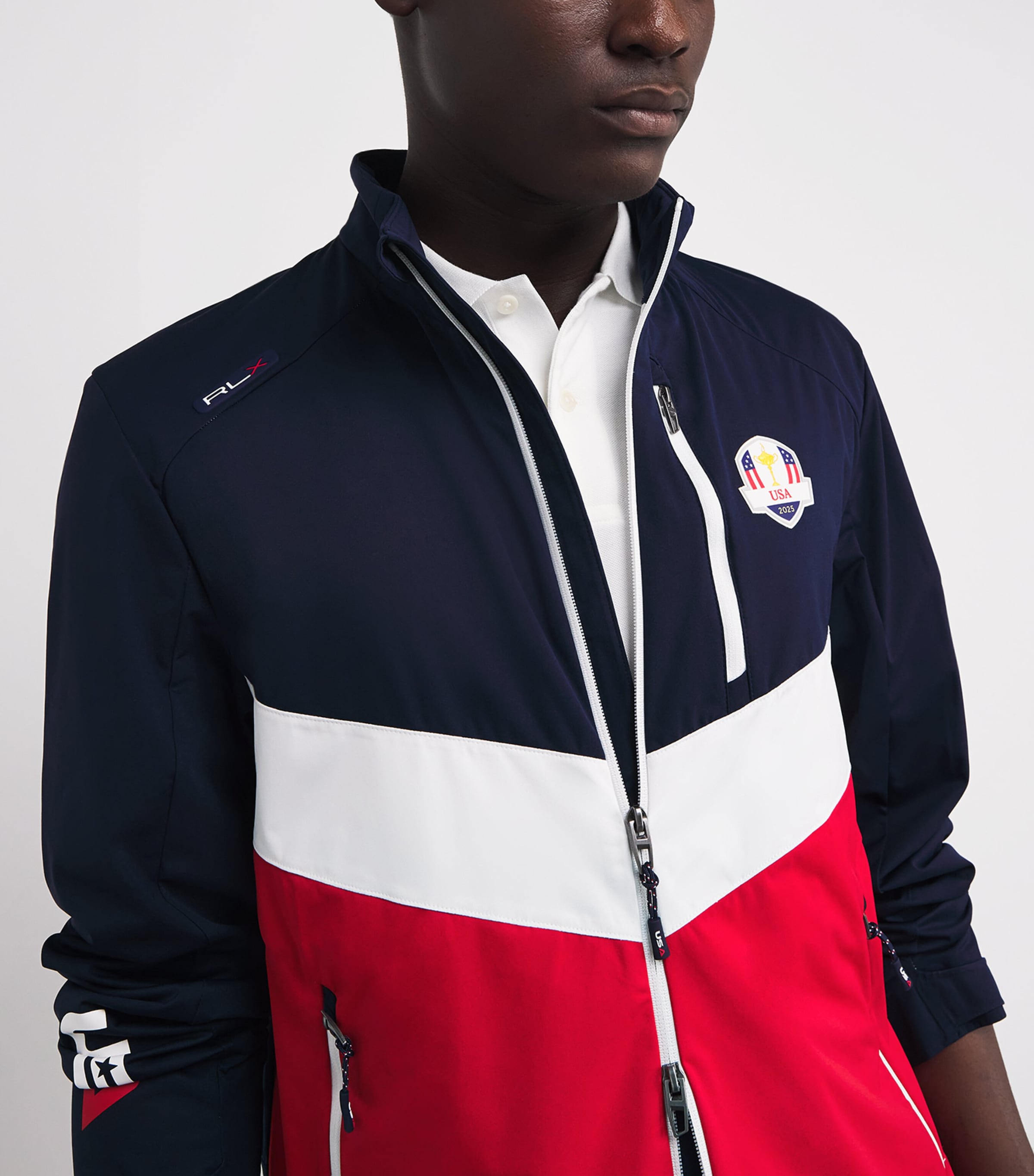 Ryder Cup Packable Jacket REFINED NAVY MULTI Image 6