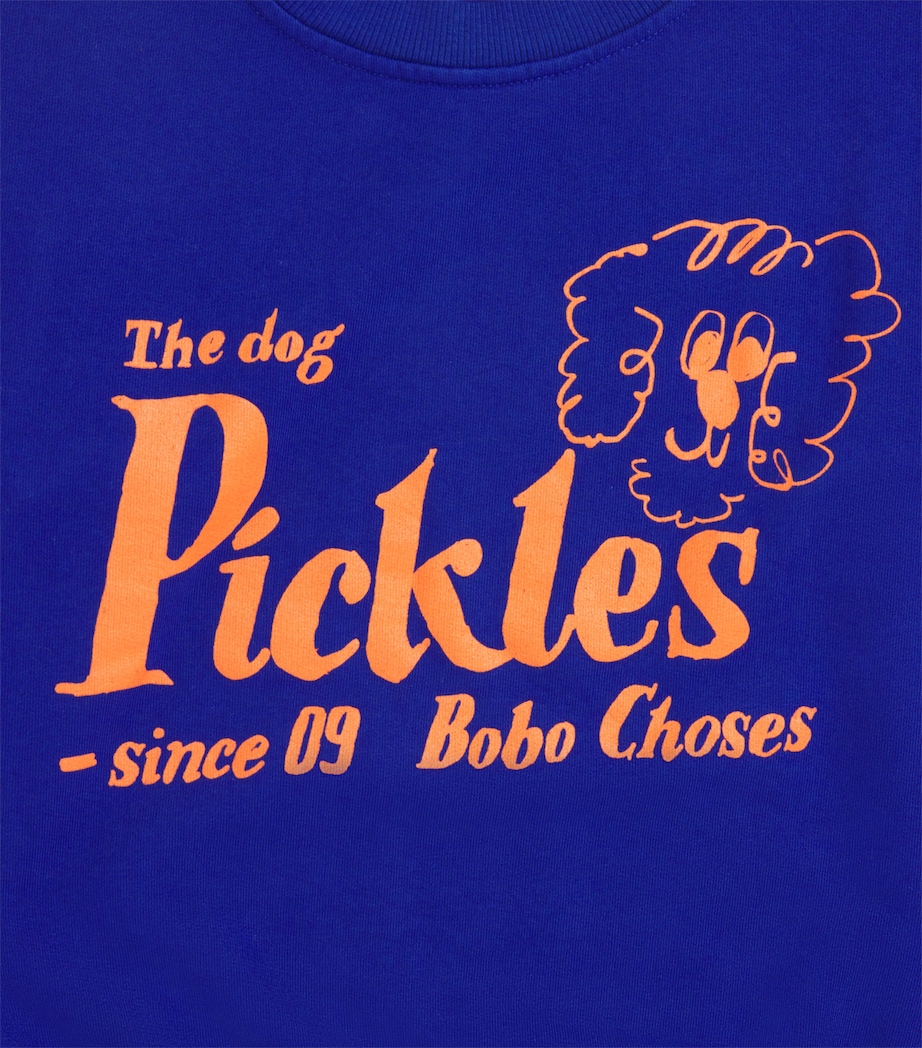 Organic Cotton-Blend Pickles Dog Print Sweatshirt (6-7 Years) MIDNIGHT BLUE Image 3