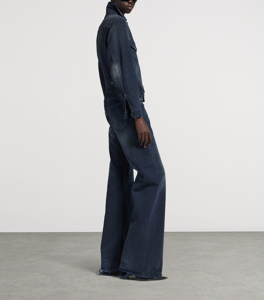 Distressed Curved Waist Jeans 8074 Image 4