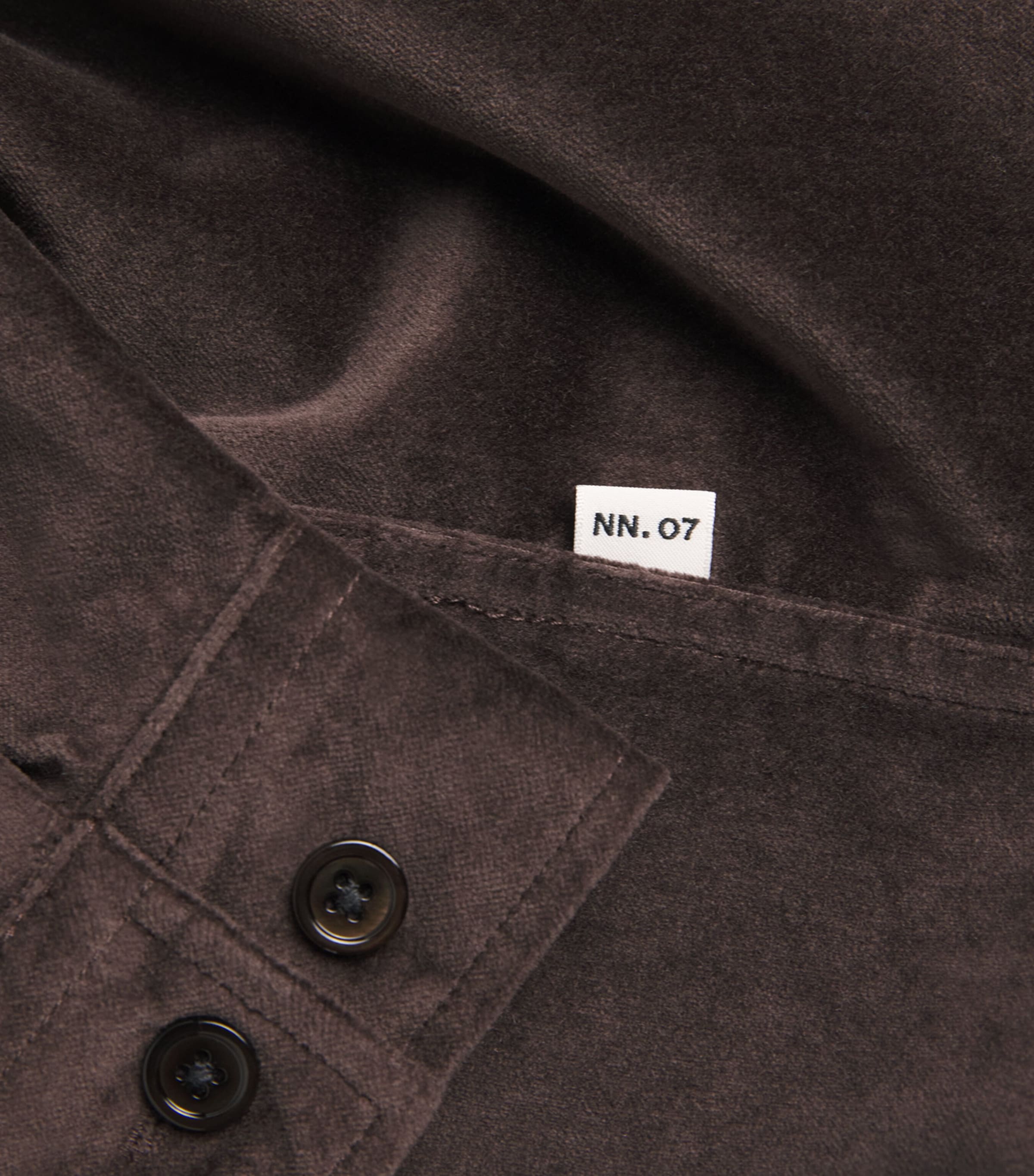 Cotton Relaxed Casper Overshirt DUSKY PORT Image 5