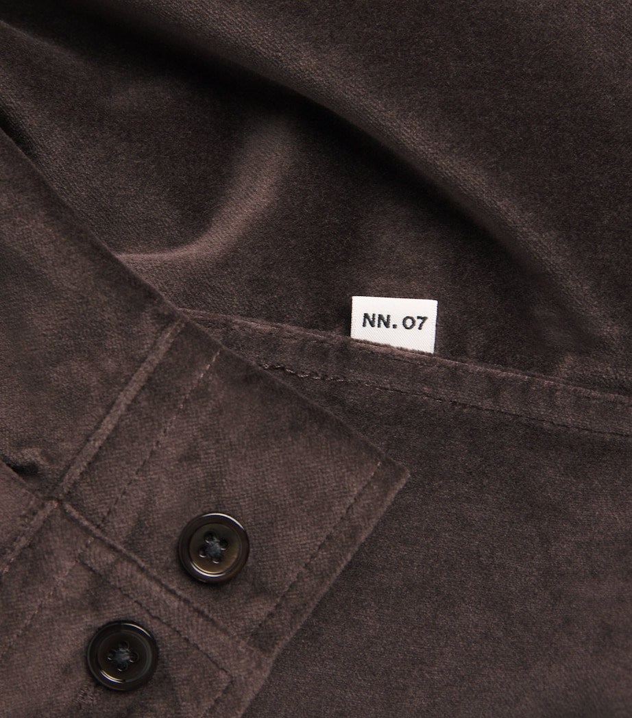 Cotton Relaxed Casper Overshirt DUSKY PORT Image 5