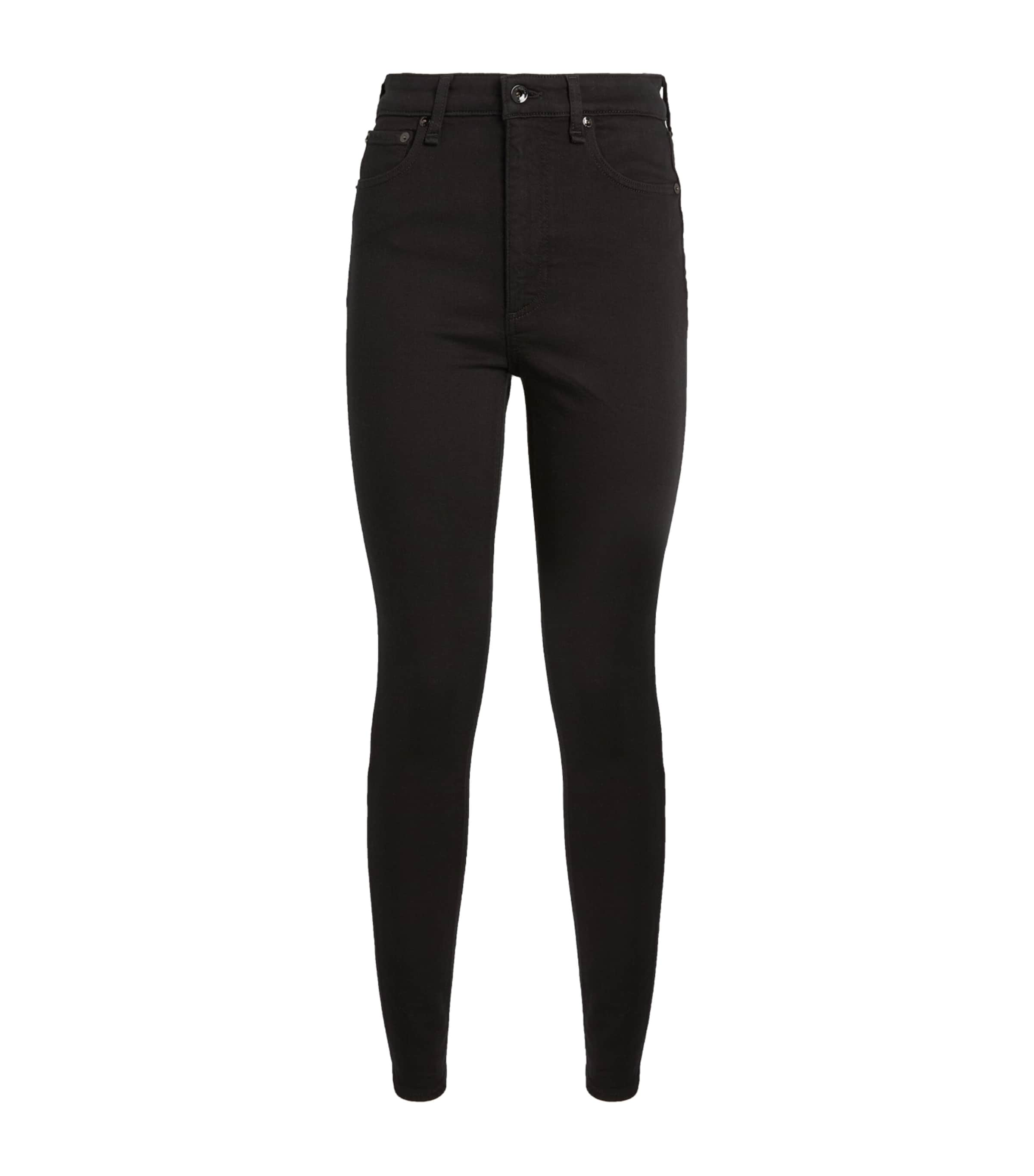 Rag & Bone Nina Hr Skinny Jean In Black