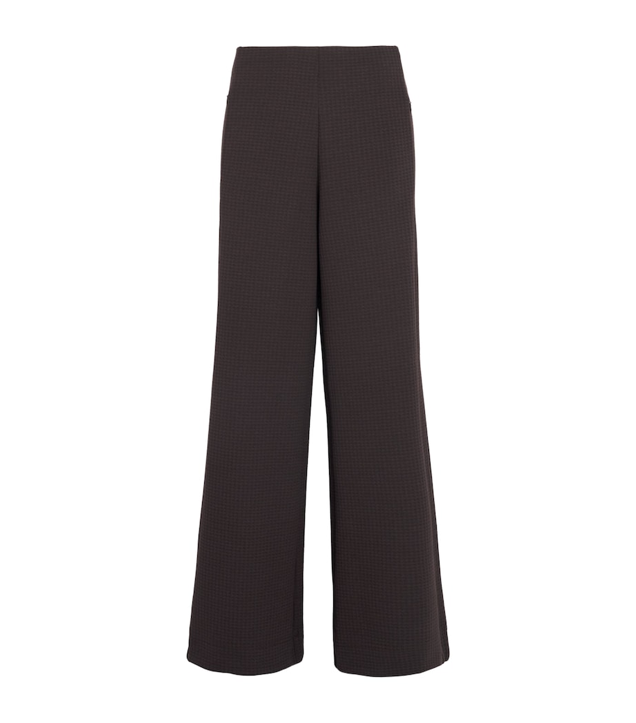 ME+EM Womens Jersey Wide Trousers Cocoa Brown Image 1