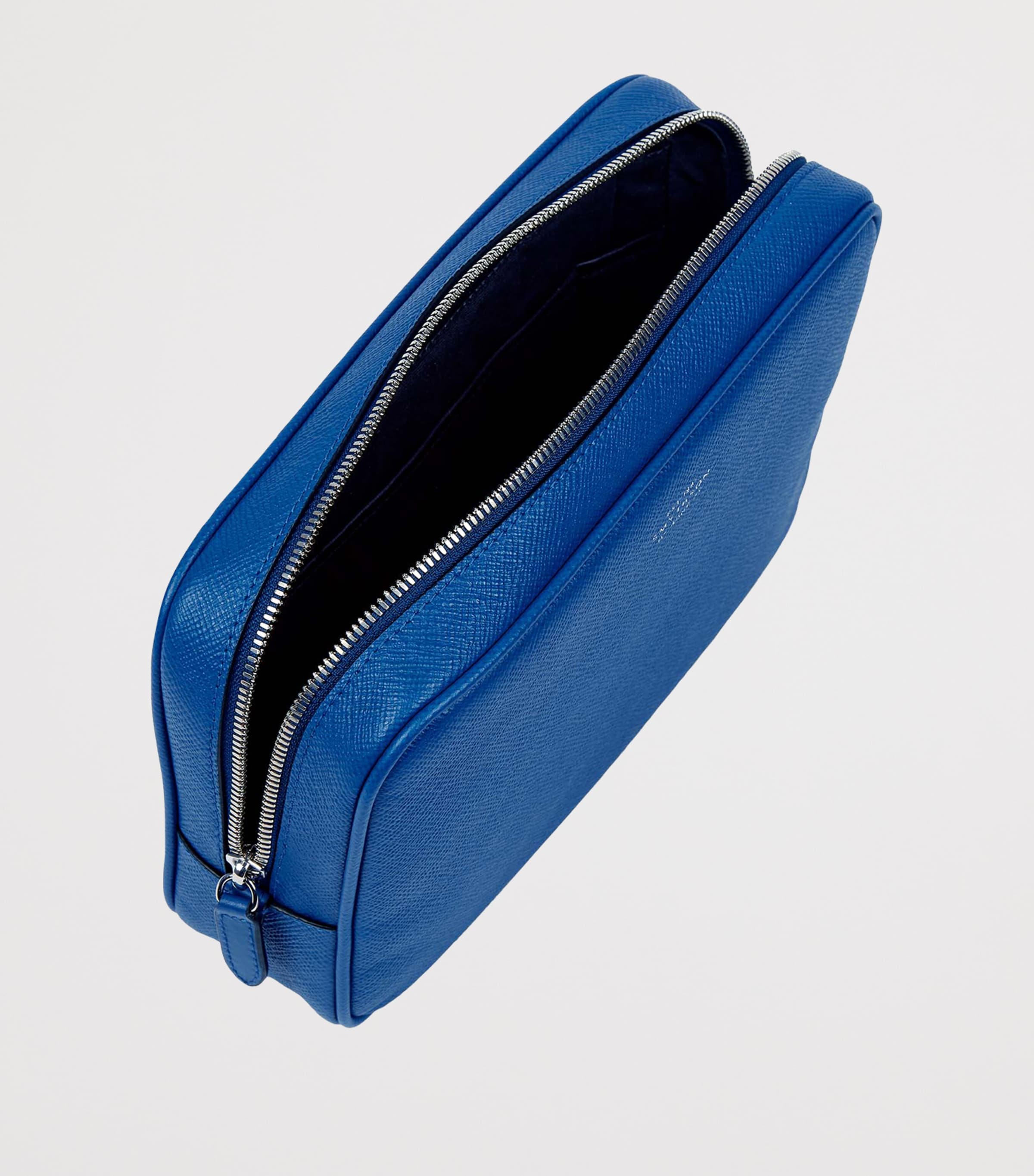 Panama Leather Tech Organiser Pouch CERULEAN Image 3