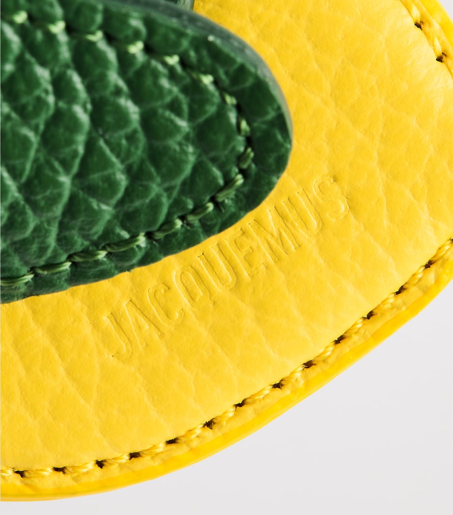 Jacquemus Leather Lemon Bag Charm Green / Yellow Image 2