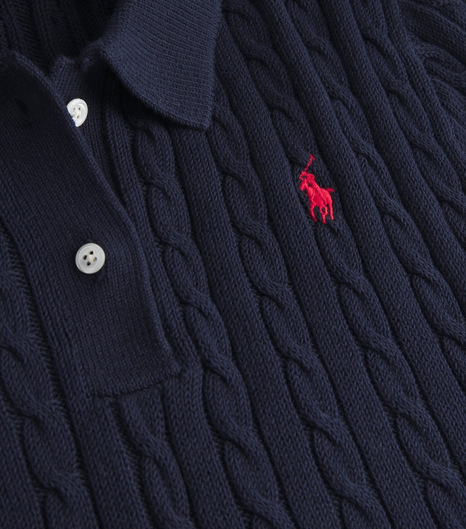 Cotton Cable-Knit Maxi Dress HUNTER NAVY Image 5