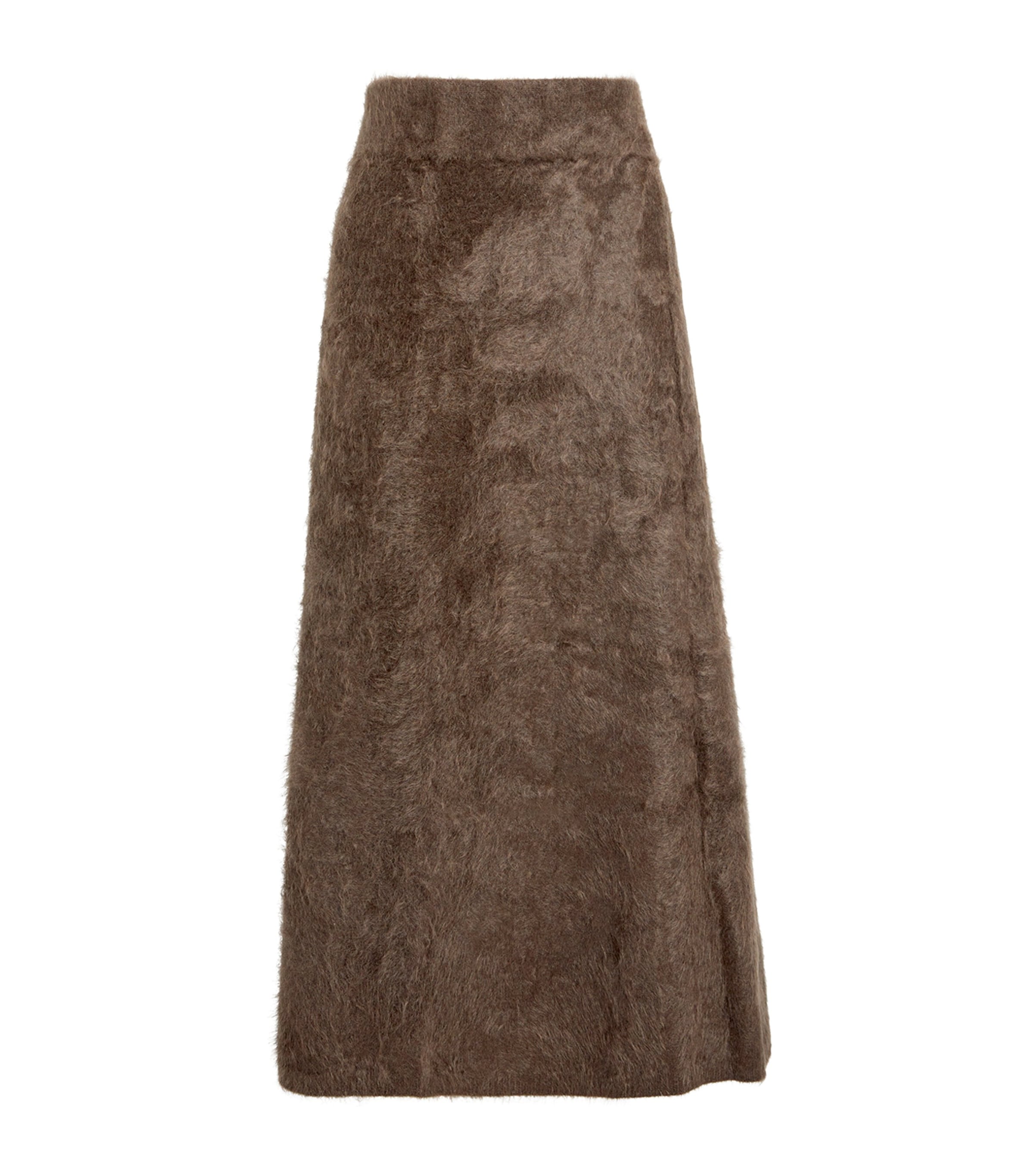 Shop Lisa Yang Cashmere Asta Midi Skirt In Brown