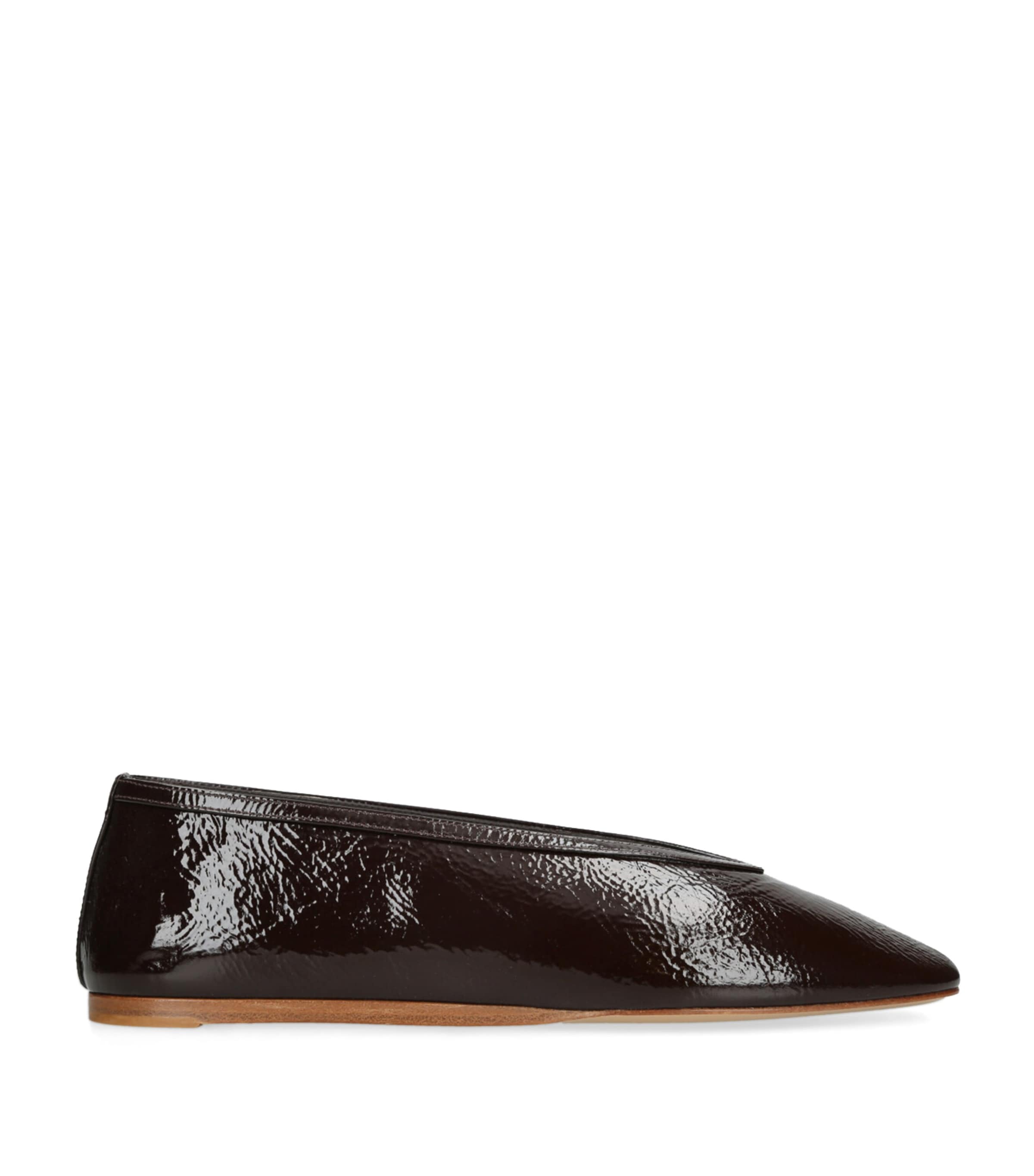 Le Monde Beryl Leather Luna Ballet Flats In Brown