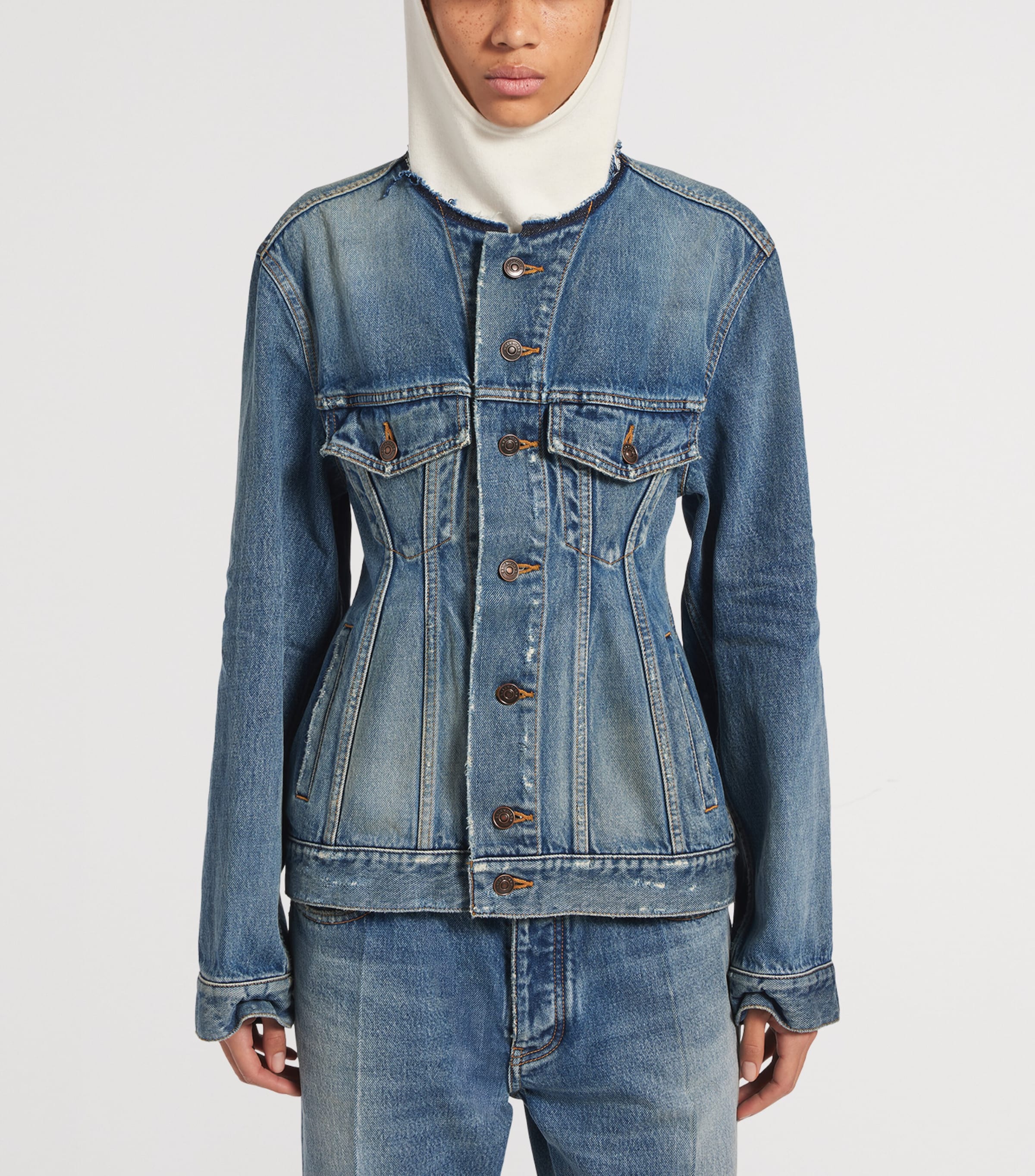 Balenciaga Womens Denim Jacket Image 5