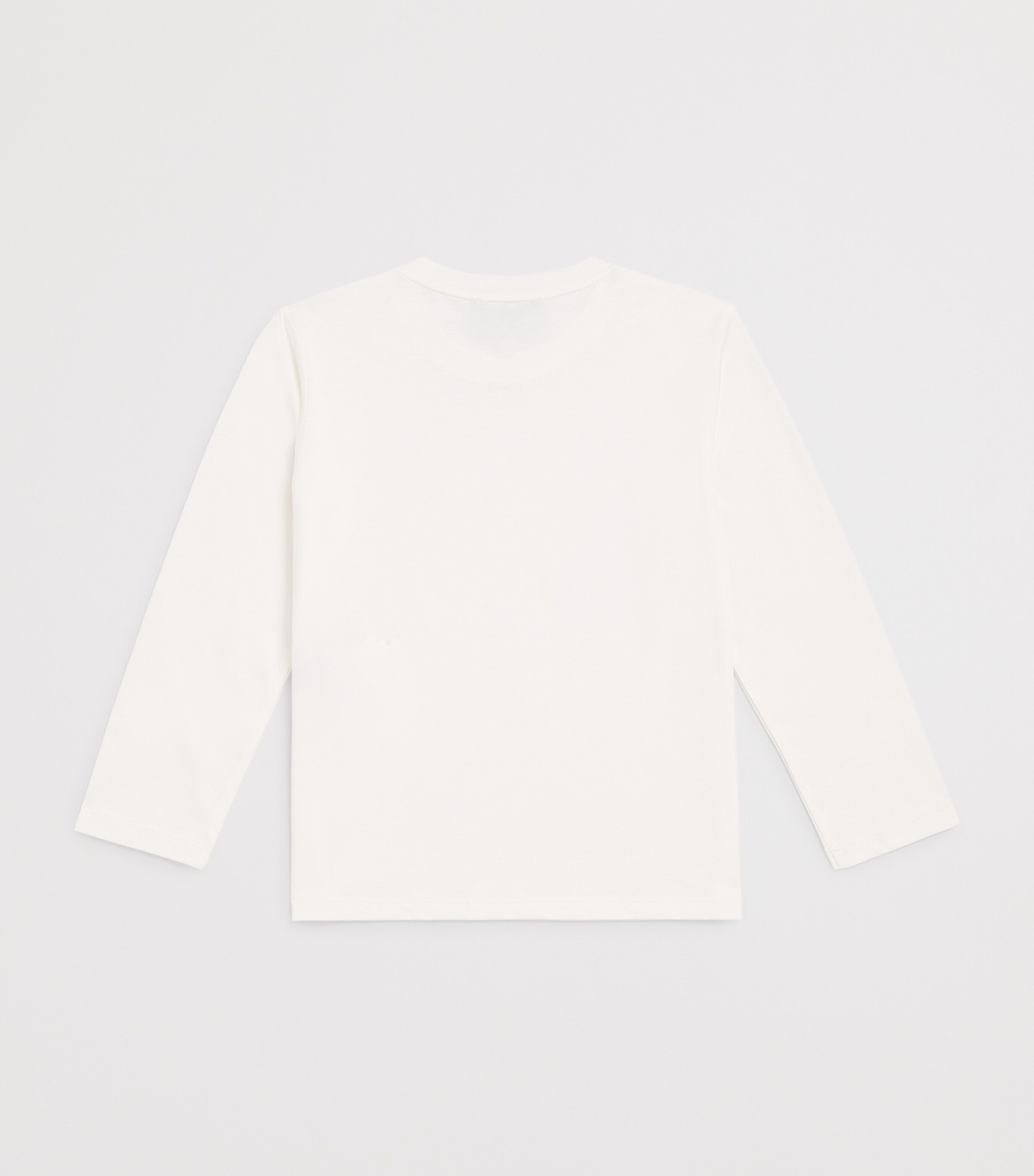 Emporio Armani Kids Cotton Logo T-Shirt (4-16 Years) Off White Image 2