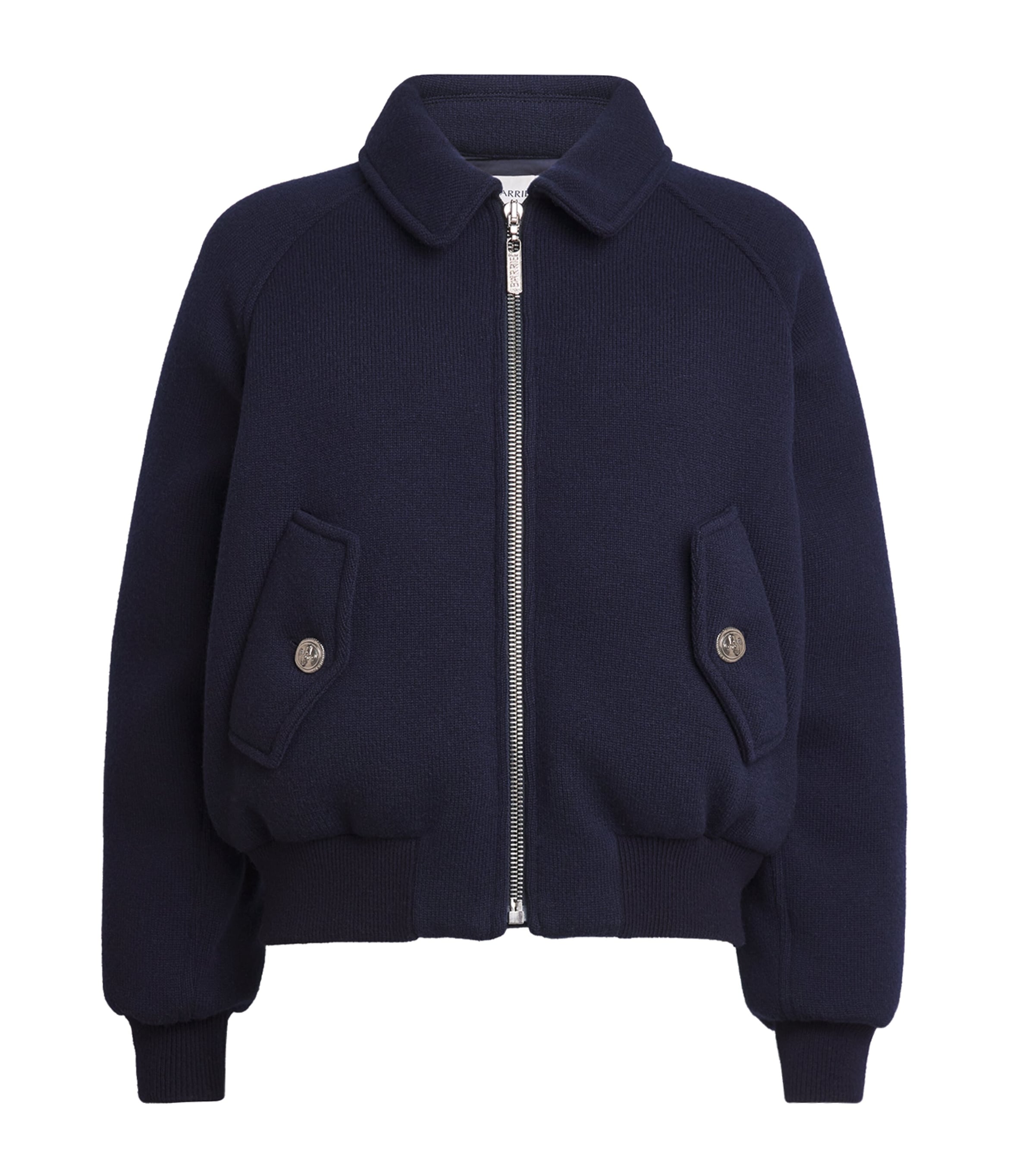 BARRIE CASHMERE-LAMBSWOOL BOMBER JACKET 