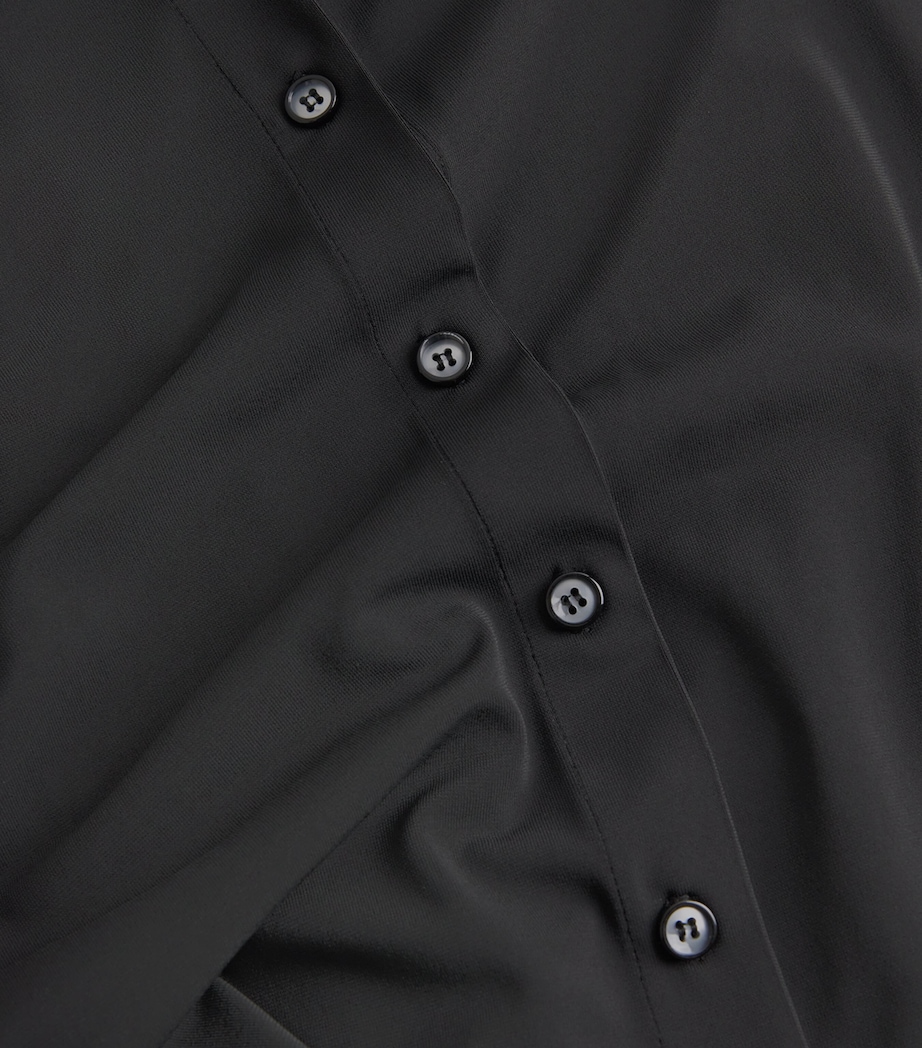 Georgia Maxi Shirt Dress BLACK Image 5