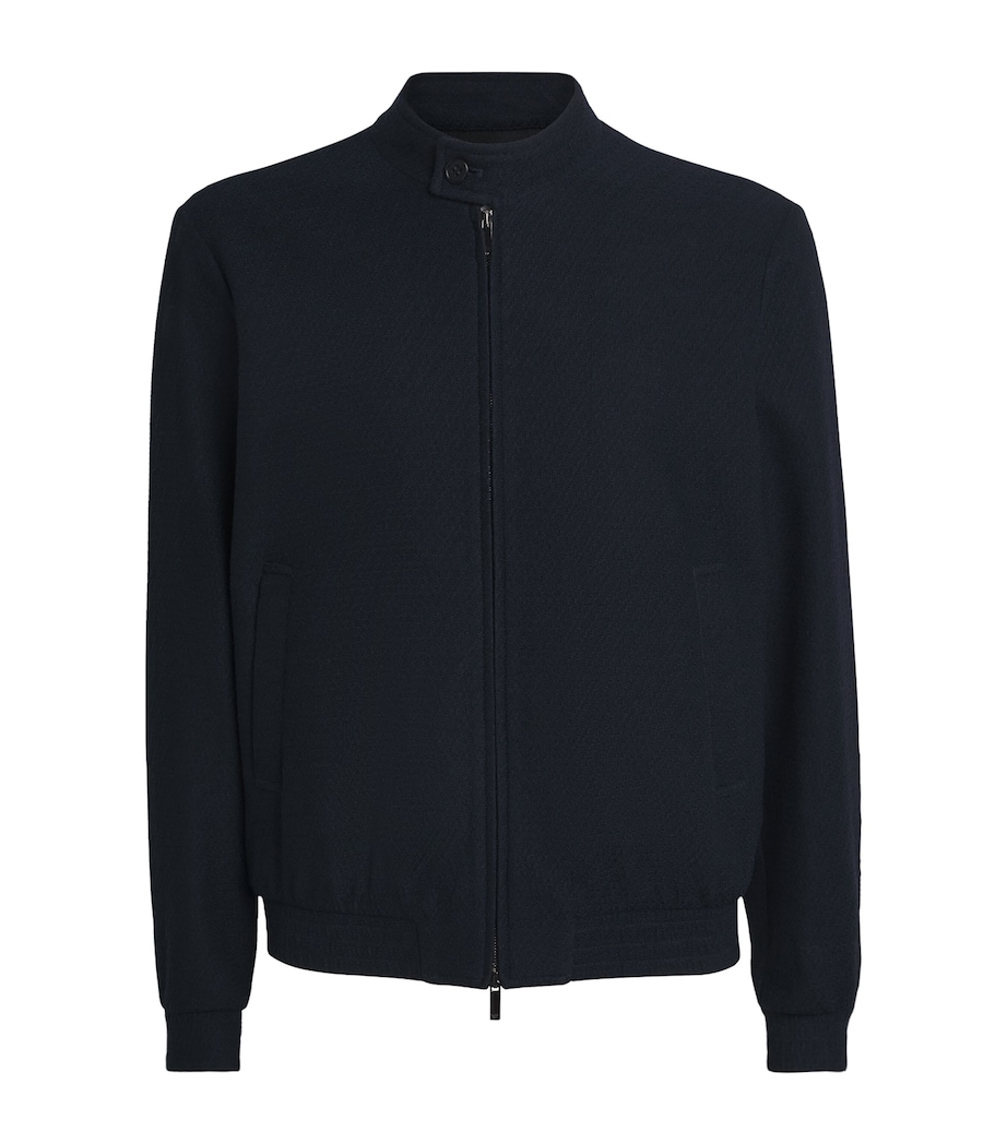 Wool-Blend Bouclé Jersey Icon Blouson jacket UB109 Image 1