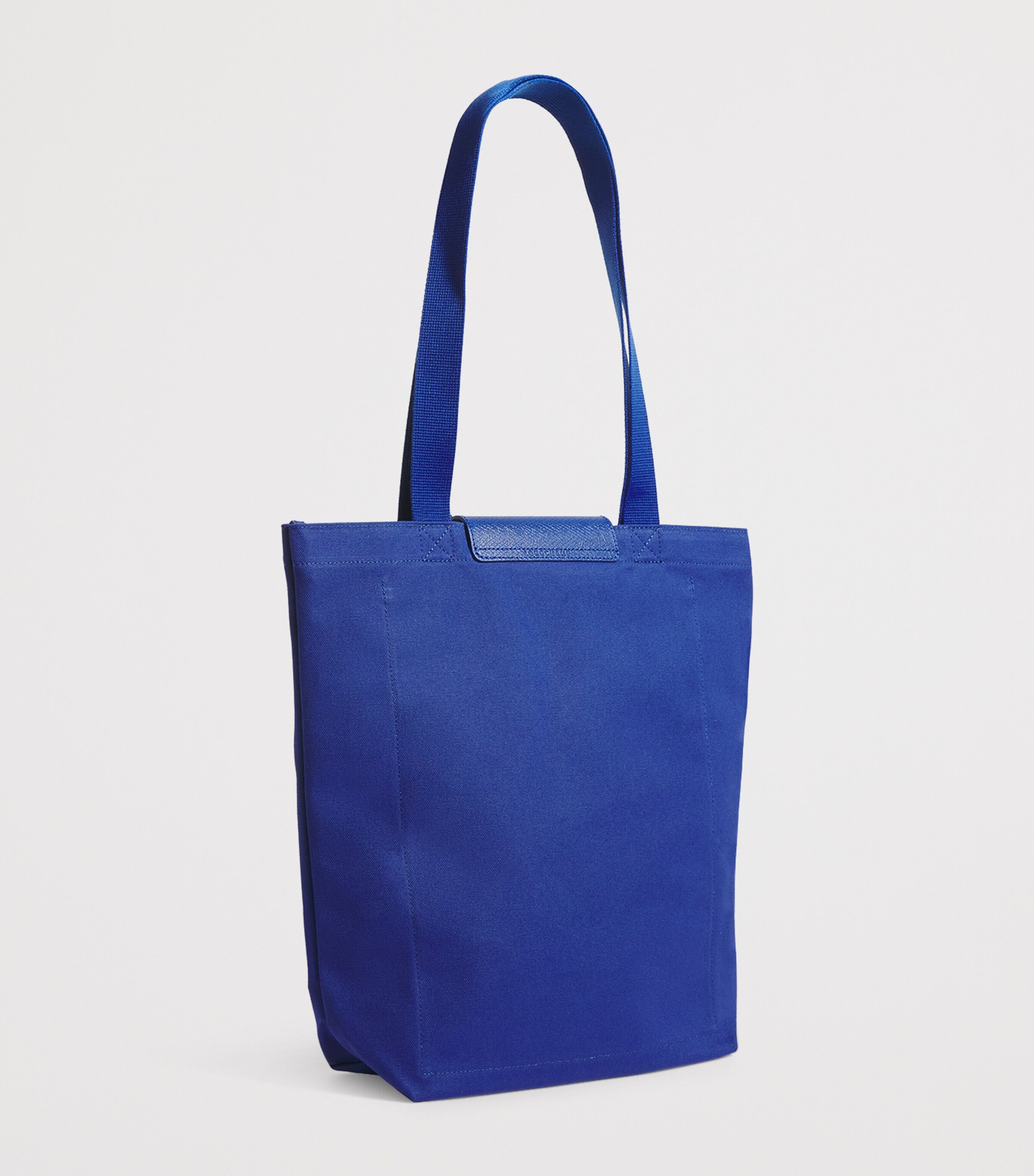 Longchamp Canvas Le Pliage M Tote Bag Cobalt Image 3