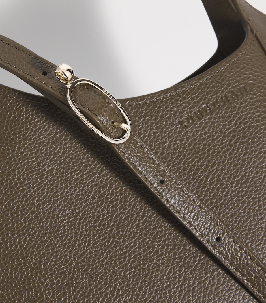 Small Leather Le Foulonné Top-Handle Bag M17 CAPER Image 4