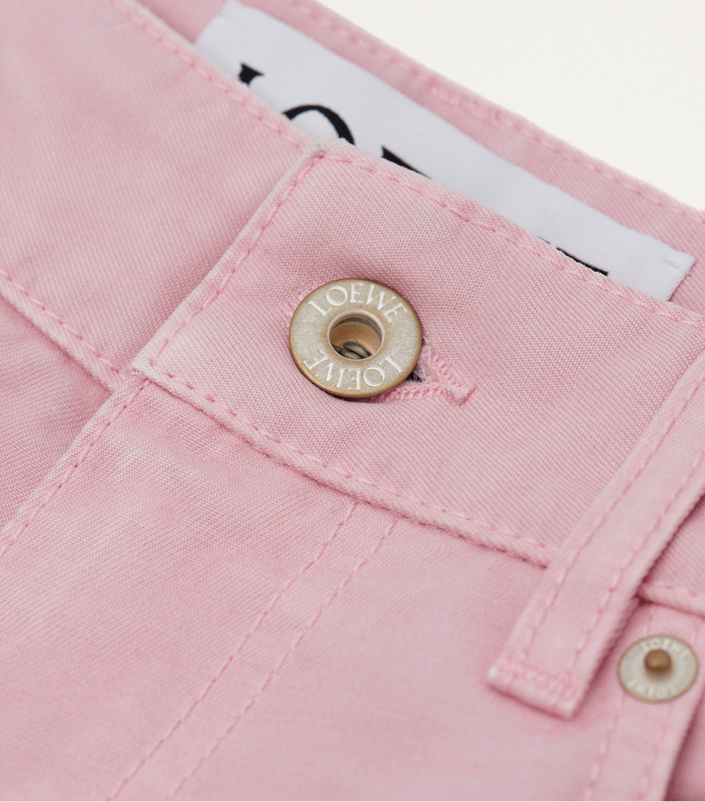 Patch-Detail Barrel Jeans PINK Image 6