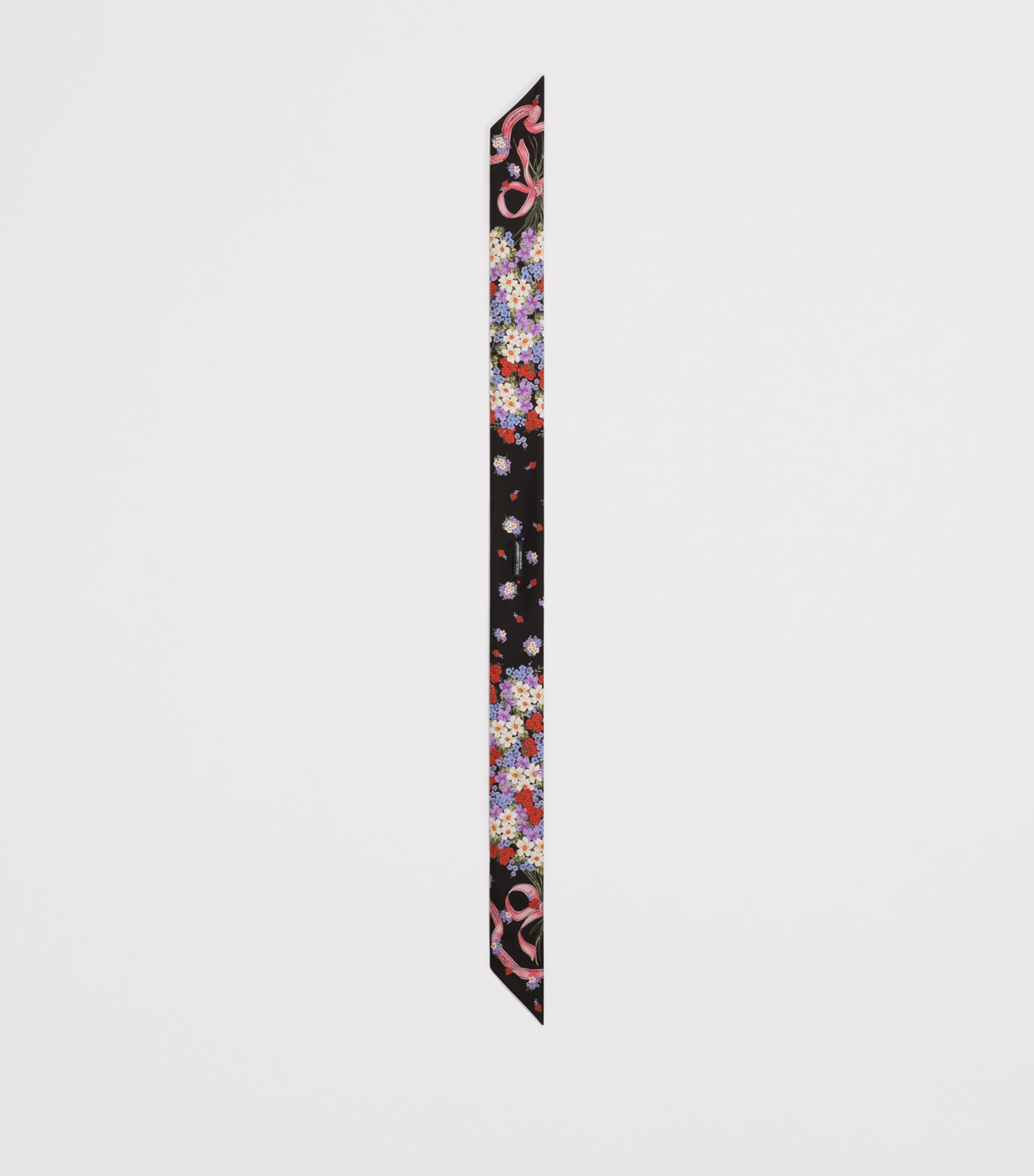 Silk Floral Skinny Scarf HN5XW-FIOR Image 2