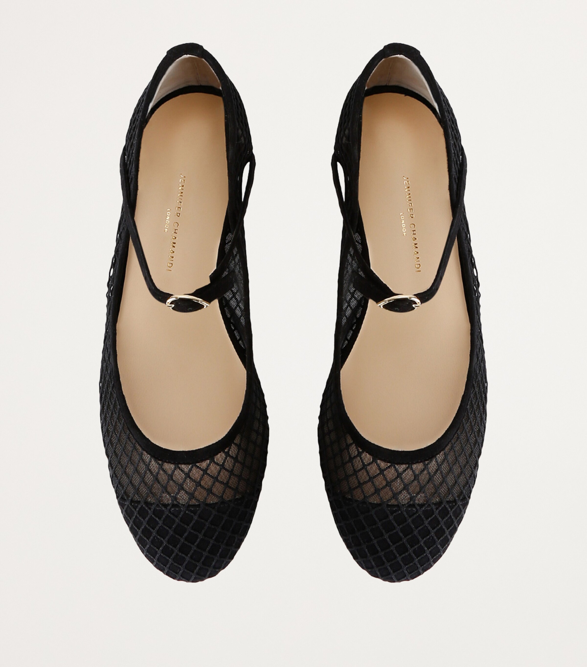 Jennifer Chamandi Suede Paolo Ballet Flats Black Image 4