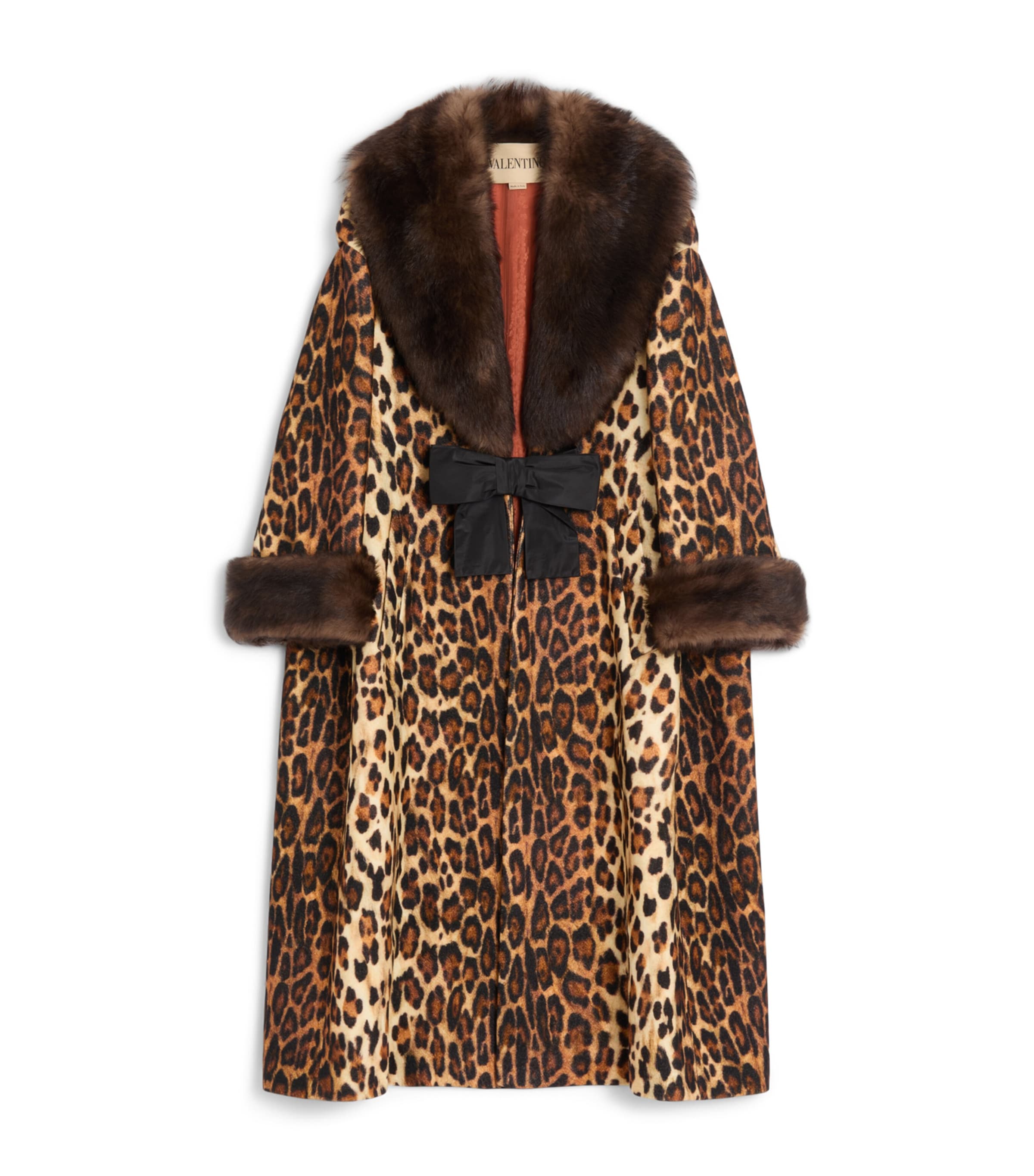 Wool Leopard Print Coat C4L Image 1
